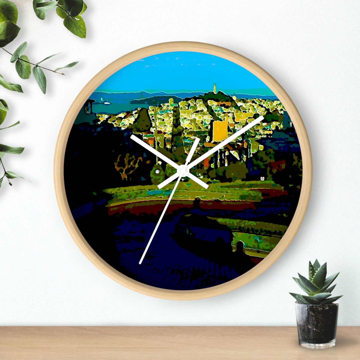 Wall clock ... "Lombard Street San Francisco, CA, USA" ... Family Archives 1970's ... Original Works ...