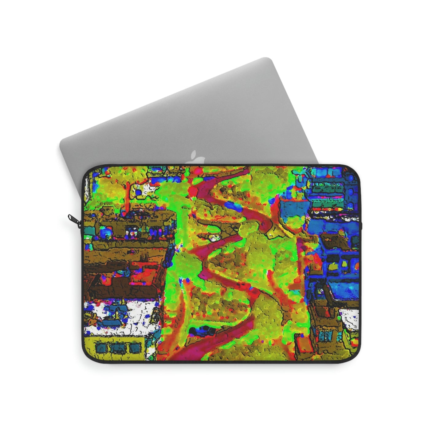Laptop Sleeve ... A Crazy Street ... 'Eight Winding Curve-Switchbacks' ... "Lombard Street, San Francisco, CA' ... Family Archives: 1970's ... Original Works ...
