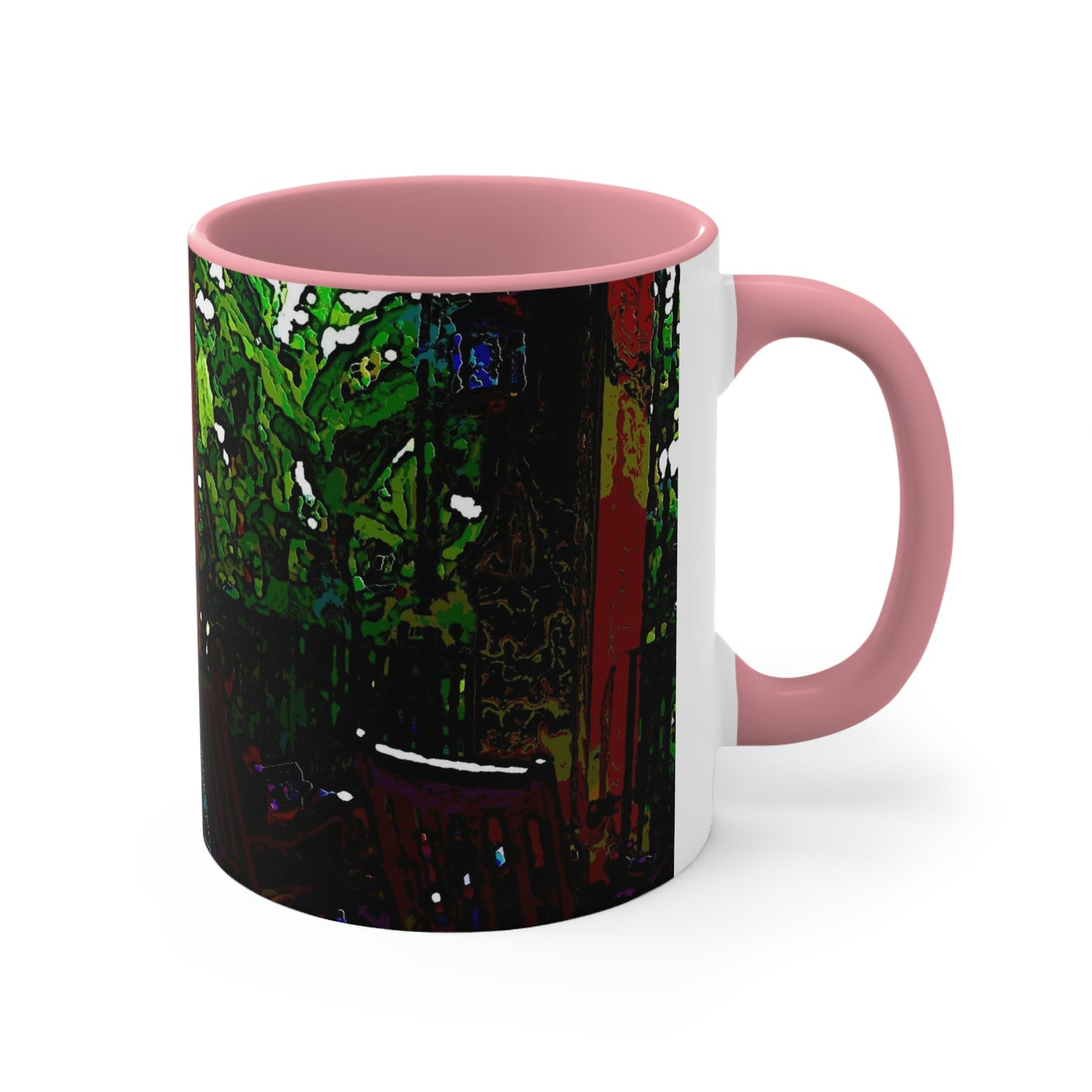 Accent Coffee Mug, 11oz ...  Lanai & Rocking Chairs At: 'The Pink Palace' ... The Royal Hawai'ian ... Honolulu, HI ... '27Oct2014' ... Original Works ...