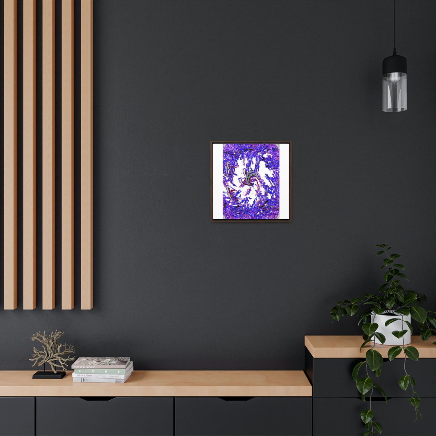 Gallery Canvas Wraps, Square Frame ... "Waning Moon" ... Central Idaho ... October 2022 ... Rendering Time: 22 Hours ... Original Works ...