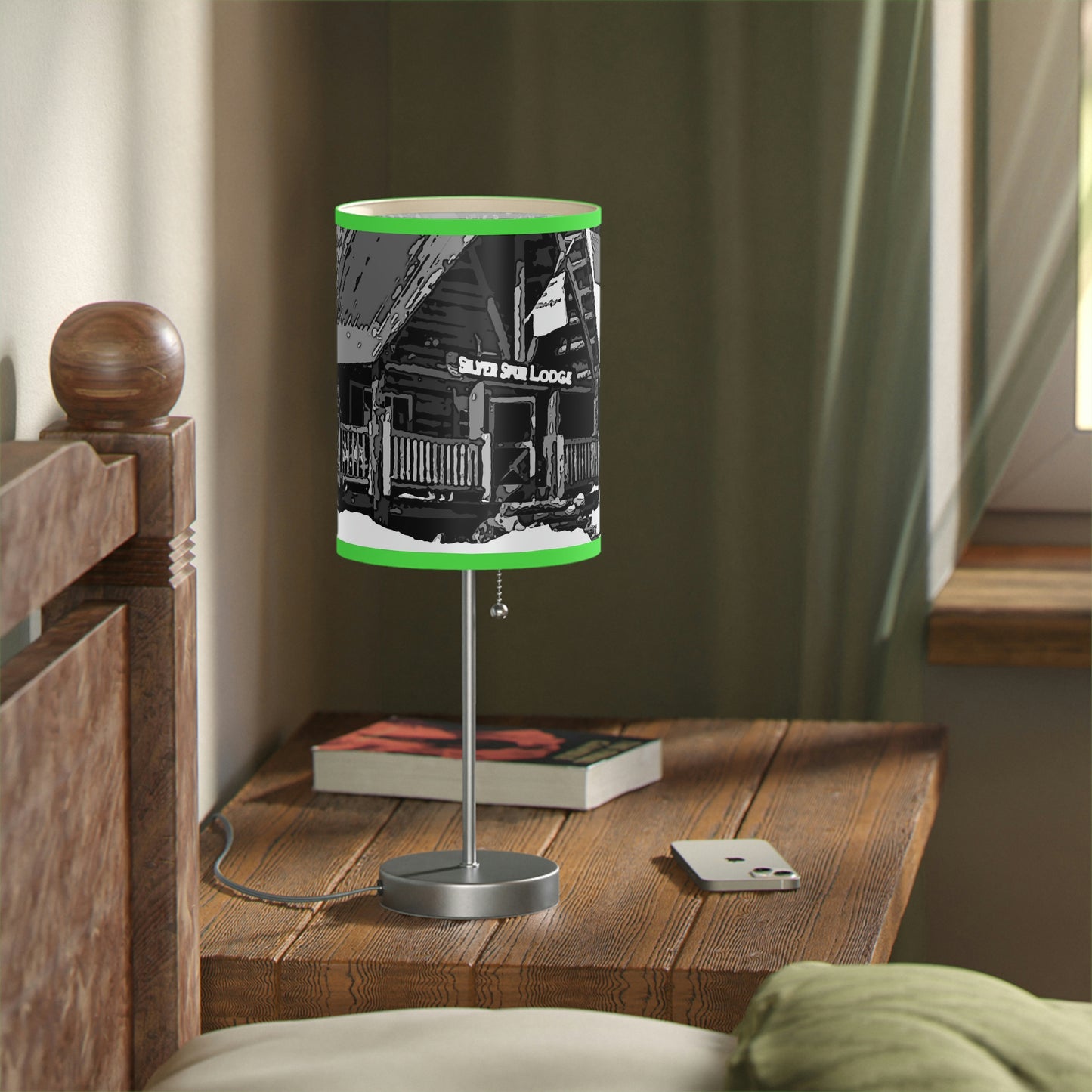 Lamp on a Stand, US|CA plug ... A Beautiful Lodge & Back-Country Outfitter In A Mountain Town ... 'Dixie, Idaho, November 2022' ... Original Works ...