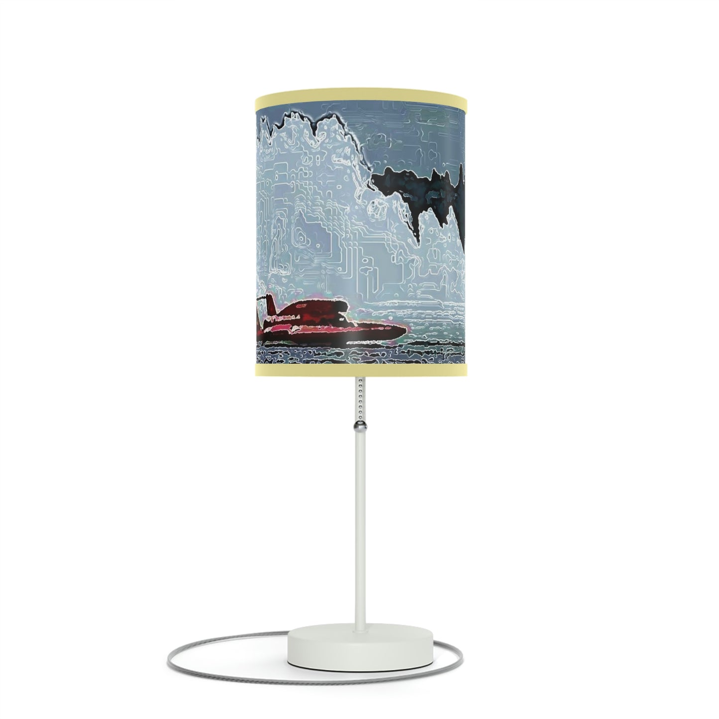 Lamp on a Stand, US|CA plug ... Seattle Columbia Cup On Lake Washington ... "Dave Wilcox Heads For The Win" ... Associate Gift-Photo ... Original Works ...