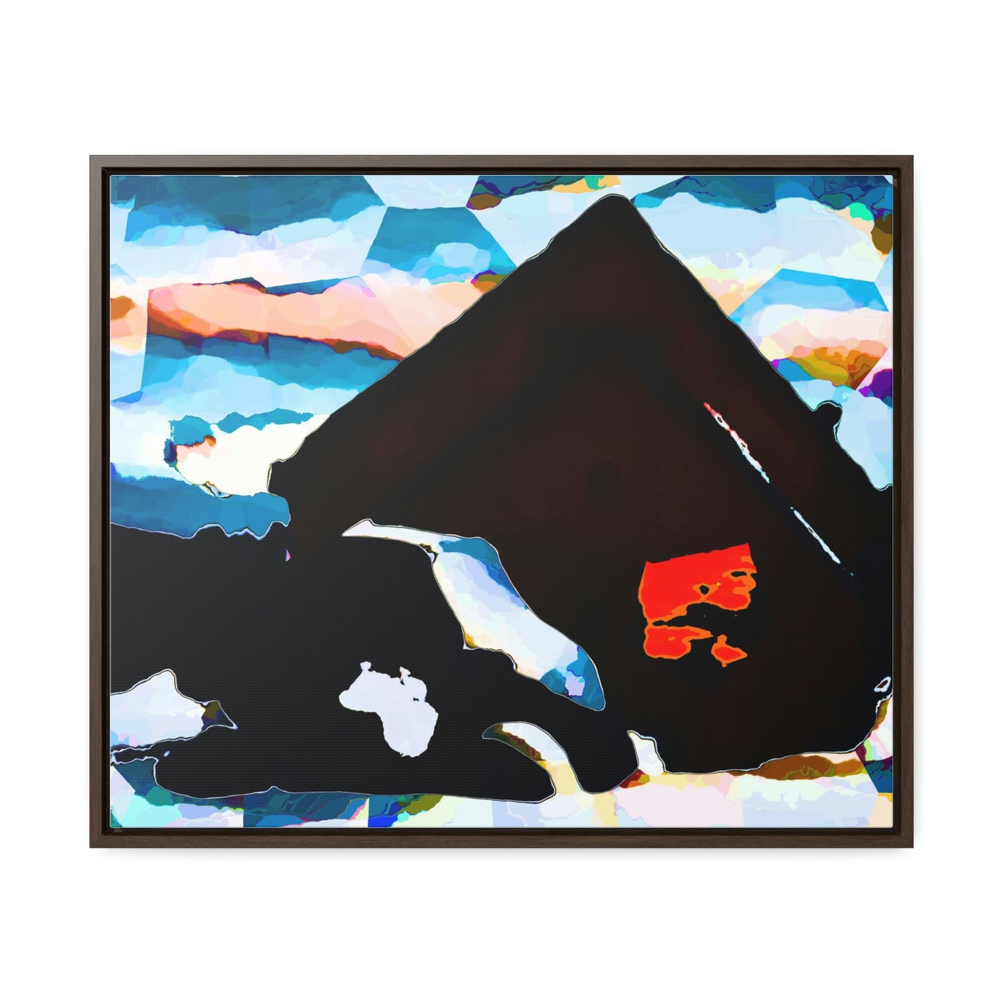 Gallery Canvas Wraps, Horizontal Frame ... After An Intense Snow Storm ... 'Digging Out' ... A Vehicle & Cabin "In The Mountains" ... March 2023 ... Original Works ...