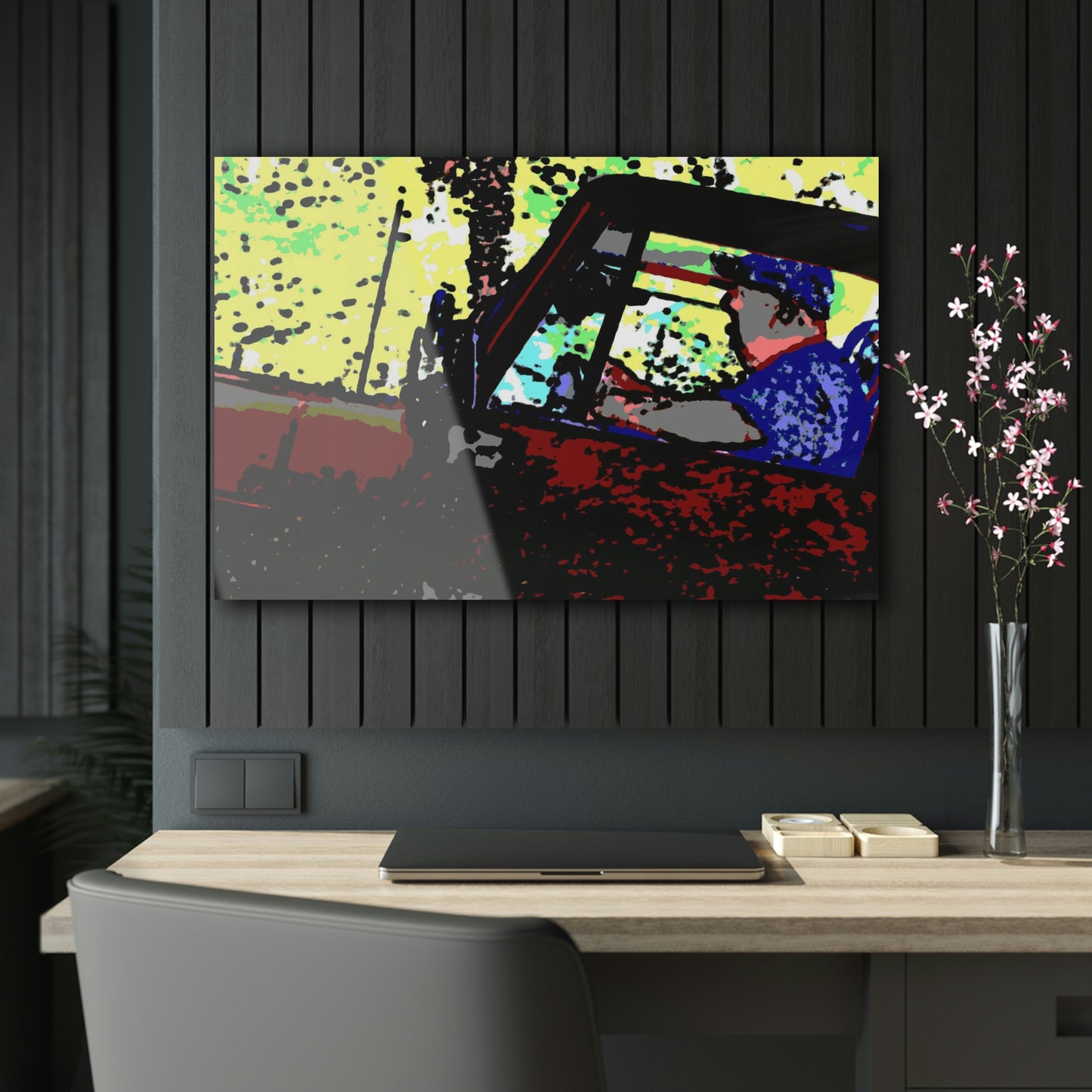 Acrylic Prints ... "Jeep & Bronco-Bustin'-It Up The Mountain Road"  ... Spring 2021 ... Rhett Creek, Idaho ... Original Works ...