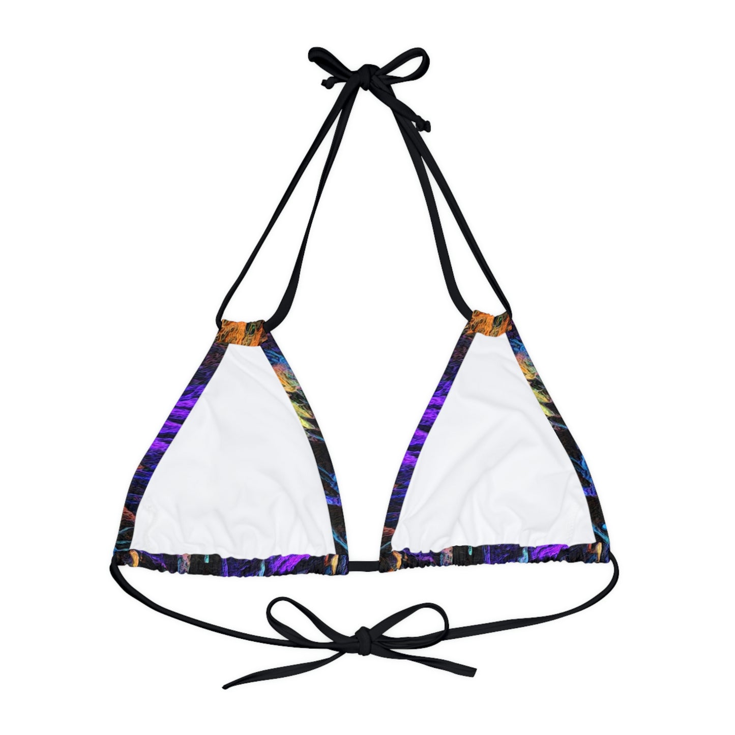 Strappy Triangle Bikini Top (AOP) ... "The Royal Hawai'ian: Waikiki Beach_Beach" ... Honolulu, HI ... Ocotber 2014 (Halloween) ... Original Works ...
