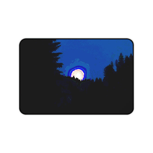 Desk Mat ... "The Road Home" ...' Over The River & Through The Woods To? ...' ... Moonscape Near Elk City, Idaho ... Original Works ... 5Jan23 ...