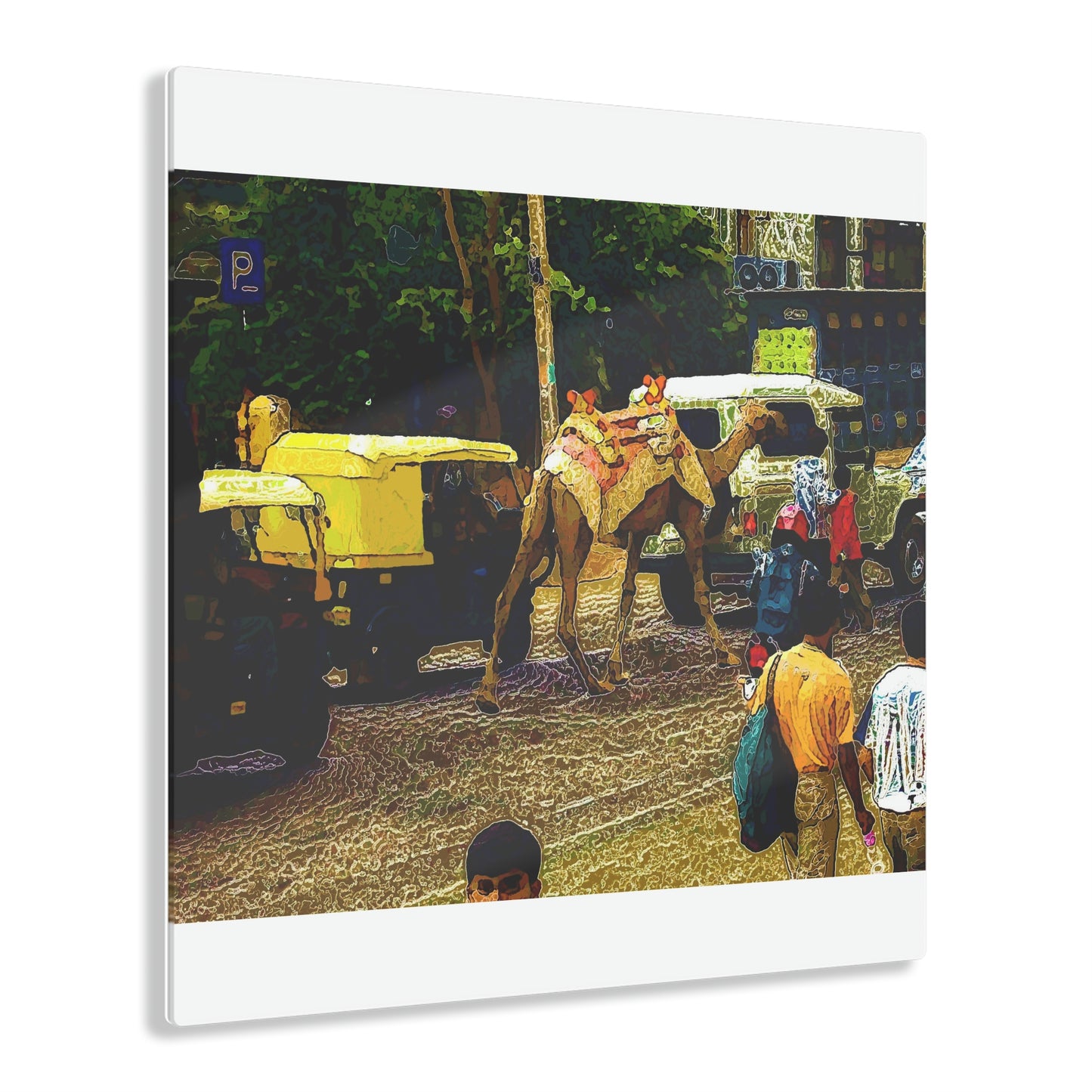 Acrylic Prints ... "Truckin'-Up-To-Buffalo ... 'Oops - Wrong Country' ... Truckin'-Up-To-New Delll -'E' ... " ... (Delhi, India) ... 5July2007. Original Works ...