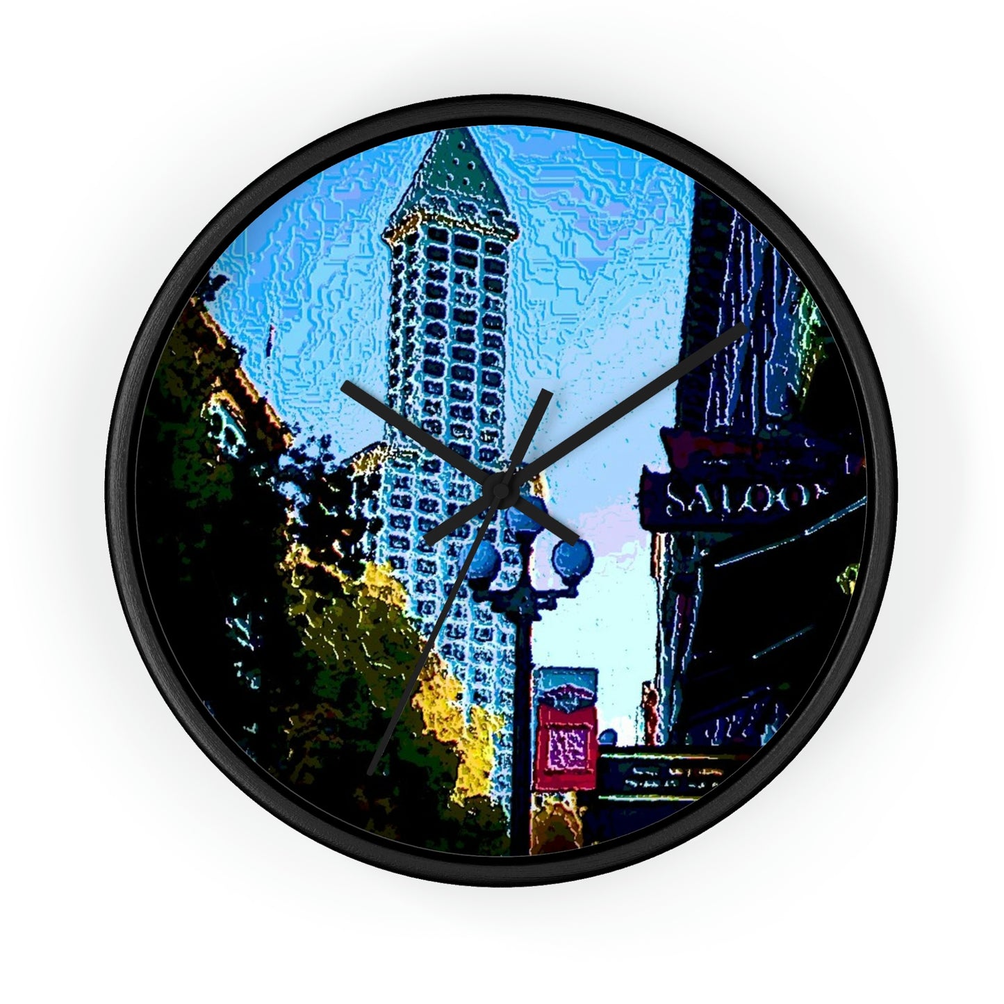 Wall clock ..  Pioneer Square & Smith Tower ... 'That World Famous View' ... Colleague Supplied Photo ... Original Works ...