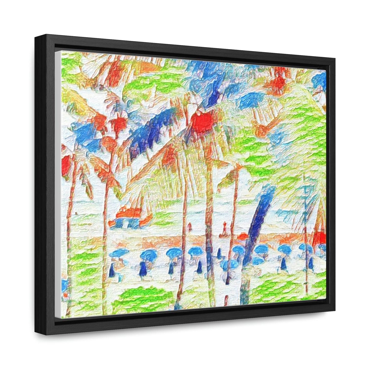 Gallery Canvas Wraps, Horizontal Frame ... "The Royal Hawai'ian: Waikiki Beach_Beach" ... Honolulu, HI ... Ocotber 2014 (Halloween) ... Original Works ...