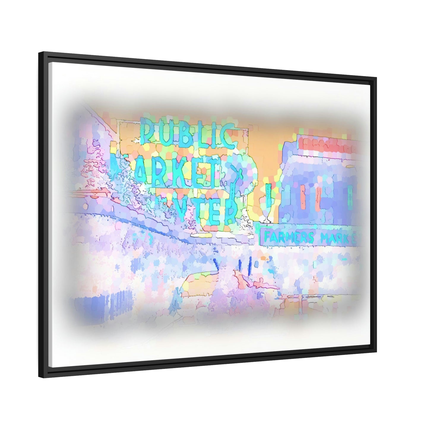 Matte Canvas, Black Frame ... PPM: Pike Place Market ... Original Work ... Winter 2022 ...
