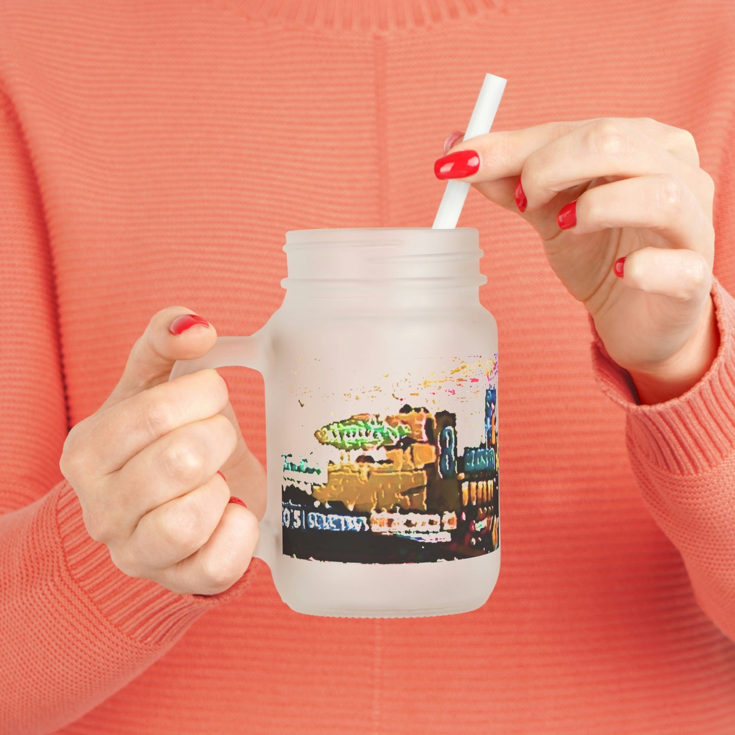 Mason Jar ...  "No.9 Fishermen's Grotto - Fishermen's Wharf, SF, California" ... Family Archives: 1970's ... Original Works ...