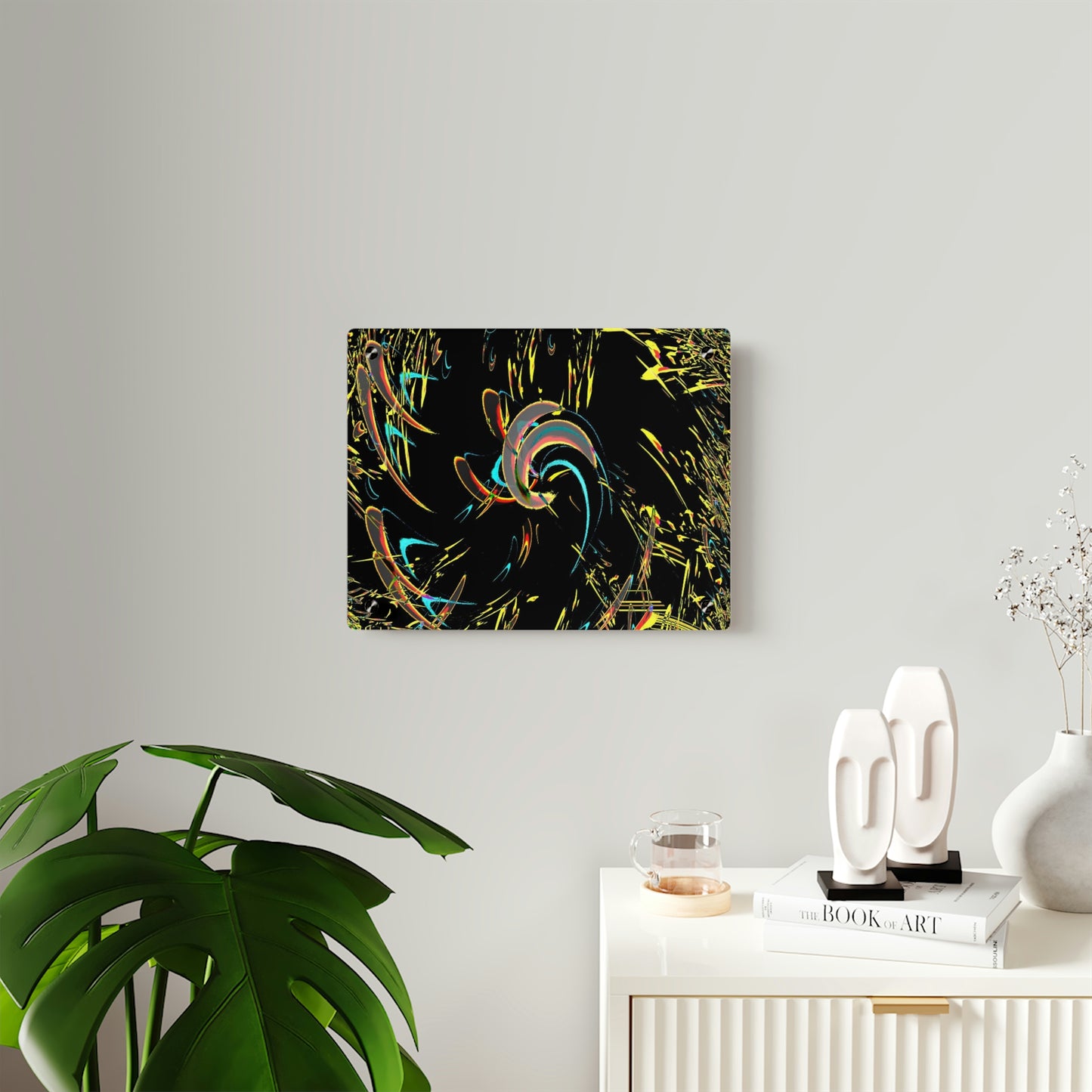 Acrylic Wall Art Panels ... "Waning Moon" ... Central Idaho ... October 2022 ... Rendering Time: 22 Hours ... Original Works ...