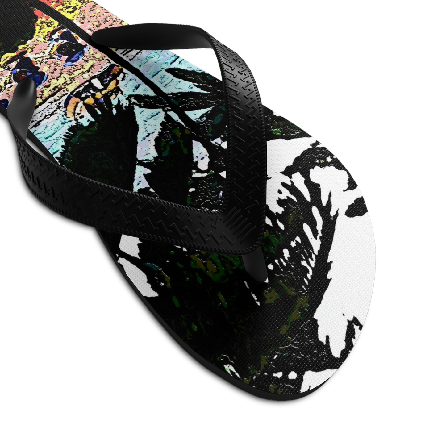 Unisex Flip-Flops ...  "A Beautiful Beach Amongst The Palms" ... The Outrigger Waikiki, Honolulu, Oahu ... Original Works ...