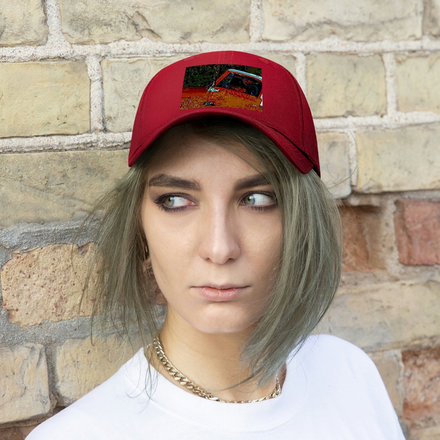 Unisex Twill Hat ... How-To-Drive-Idaho's-Mountain_Roads ... "Like A Professional" ... "Truckin' Like The Doo-Dah-Man" ...