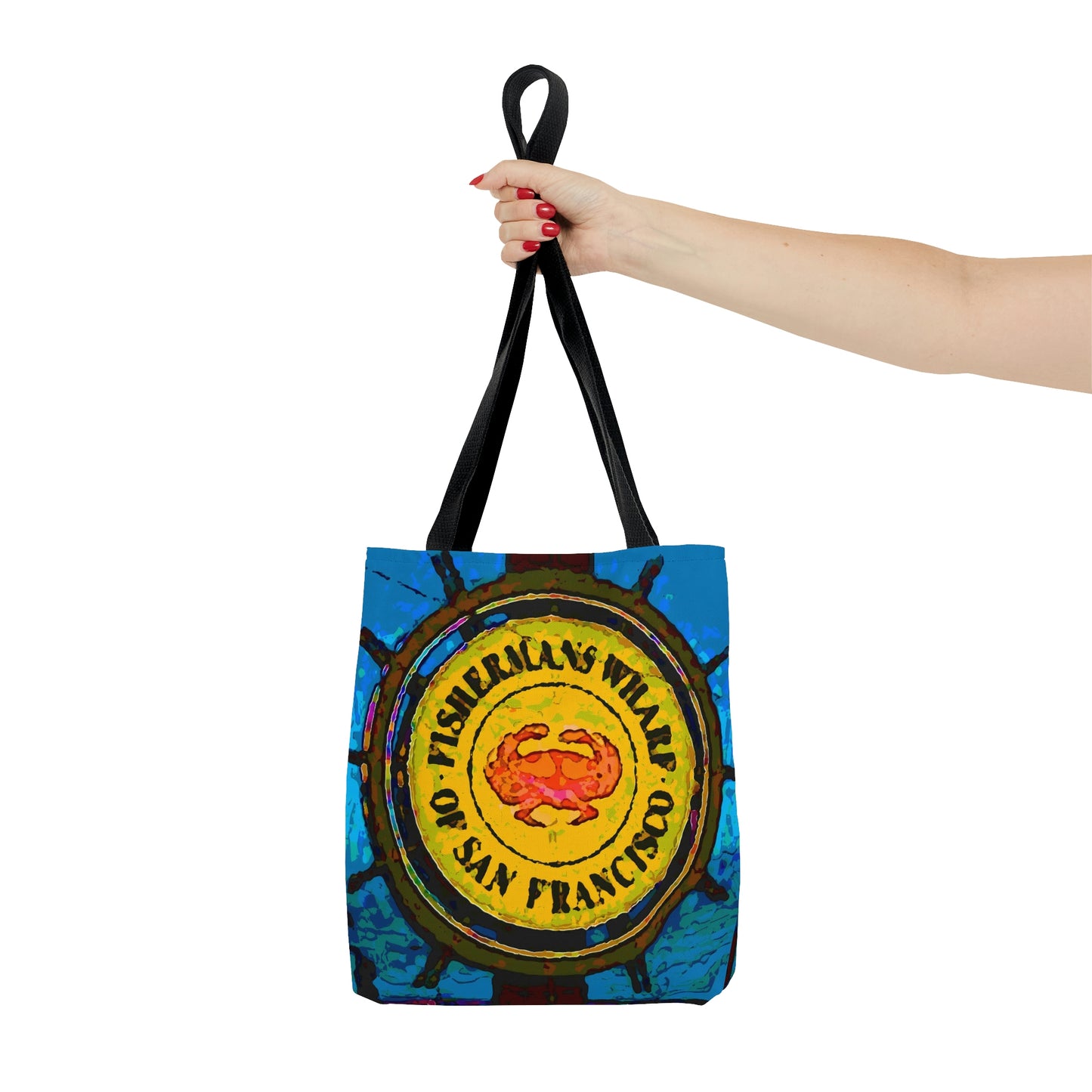AOP Tote Bag ... "No.9 Fishermen's Grotto - Fishermen's Wharf, SF, California" ... Family Archives: 1970's ... Original Works ...