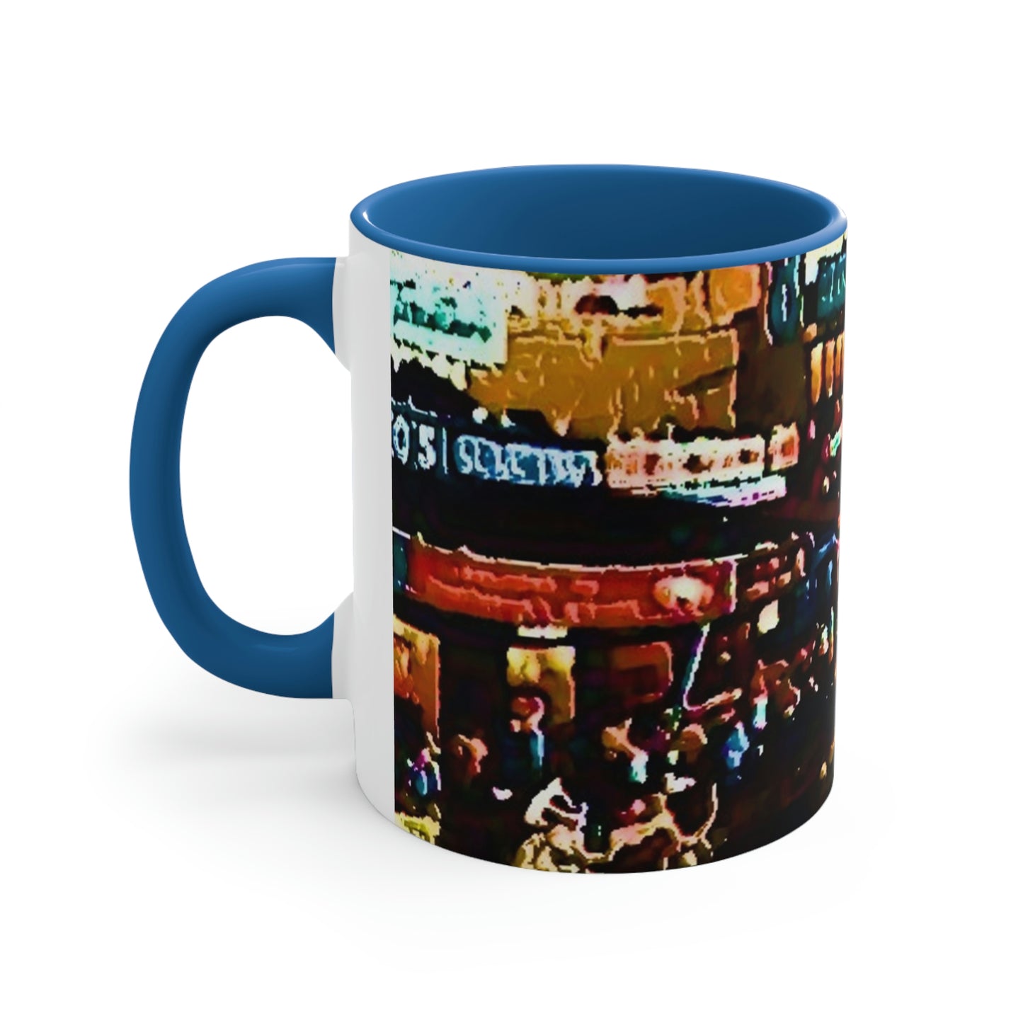 Accent Coffee Mug, 11oz ...  "No.9 Fishermen's Grotto - Fishermen's Wharf, SF, California" ... Family Archives: 1970's ... Original Works ...