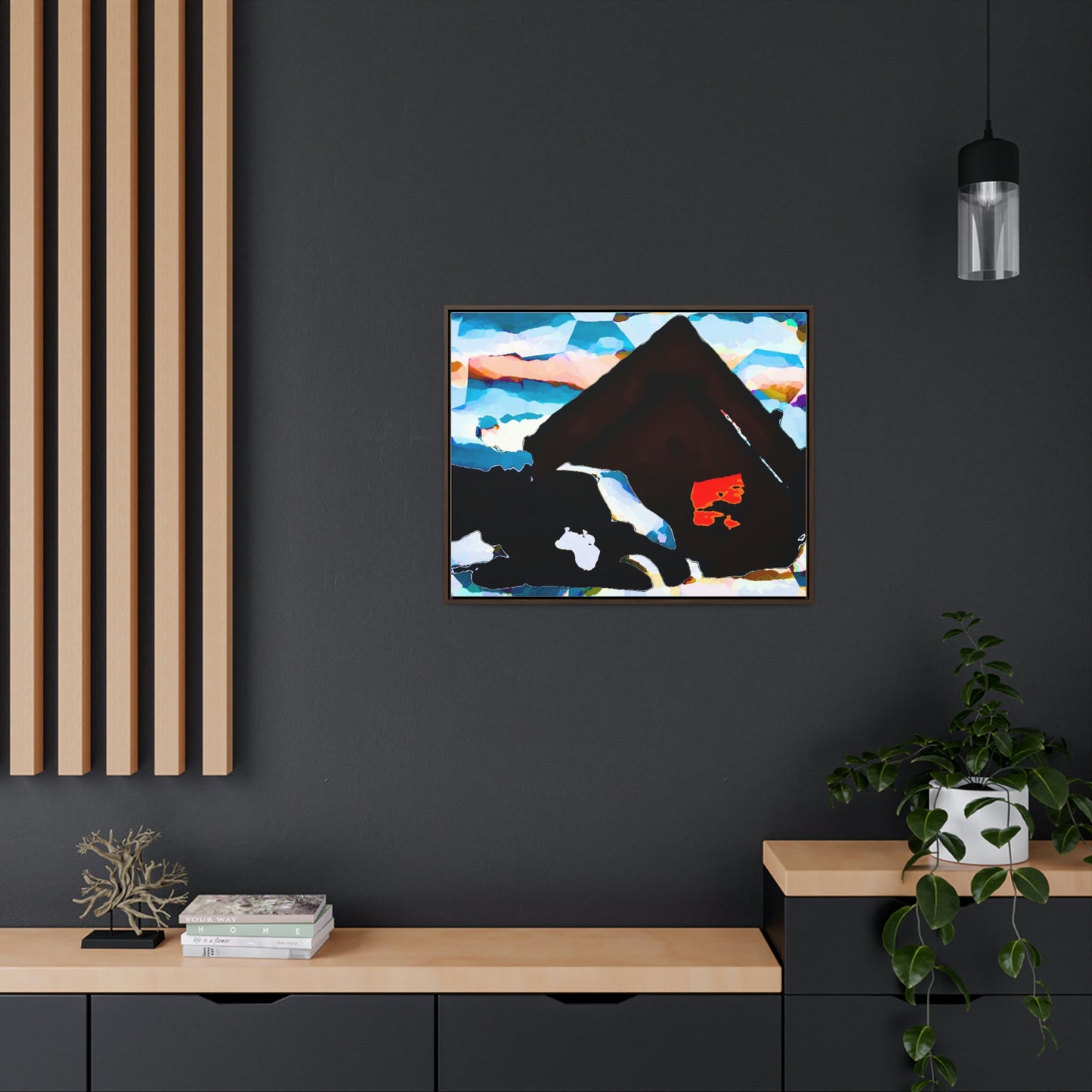 Gallery Canvas Wraps, Horizontal Frame ... After An Intense Snow Storm ... 'Digging Out' ... A Vehicle & Cabin "In The Mountains" ... March 2023 ... Original Works ...