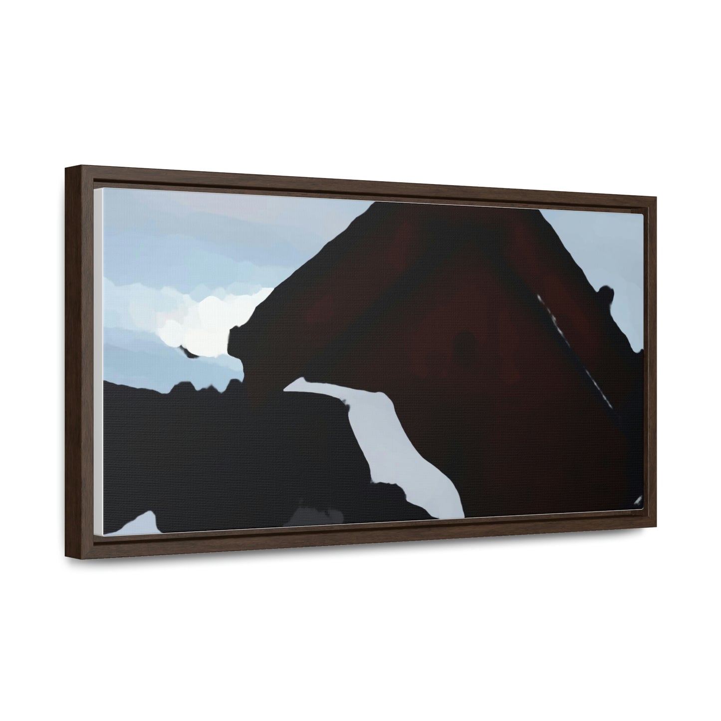 Gallery Canvas Wraps, Horizontal Frame ... After An Intense Snow Storm ... 'Digging Out' ... A Vehicle & Cabin "In The Mountains" ... March 2023 ... Original Works ...