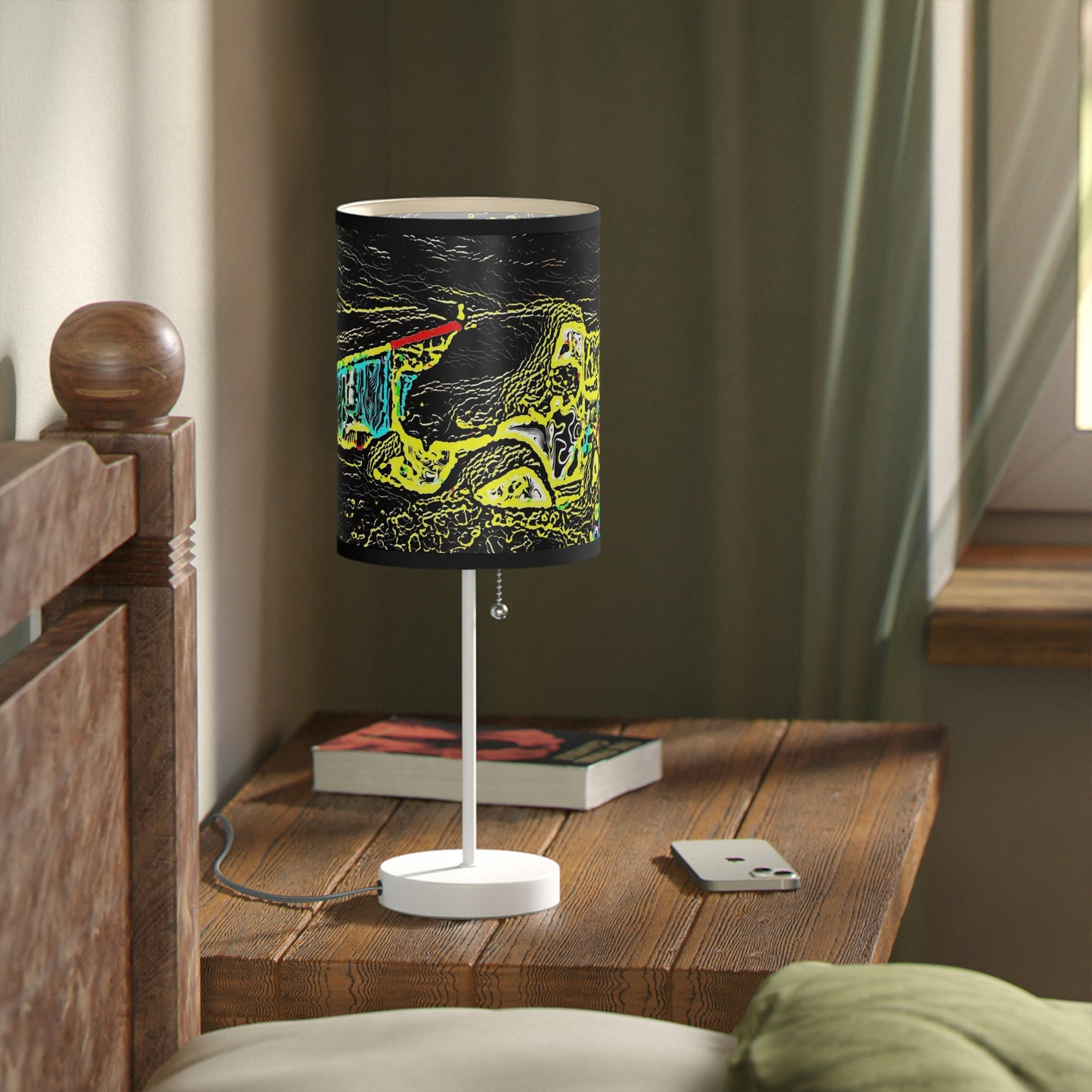 Lamp on a Stand, US|CA plug ... "Snow Vehicle In Snow Storm At-Rest" ... Circa 12Mar23 ... Central Idaho ... 18-Hours Rendering Time: Original Works ...