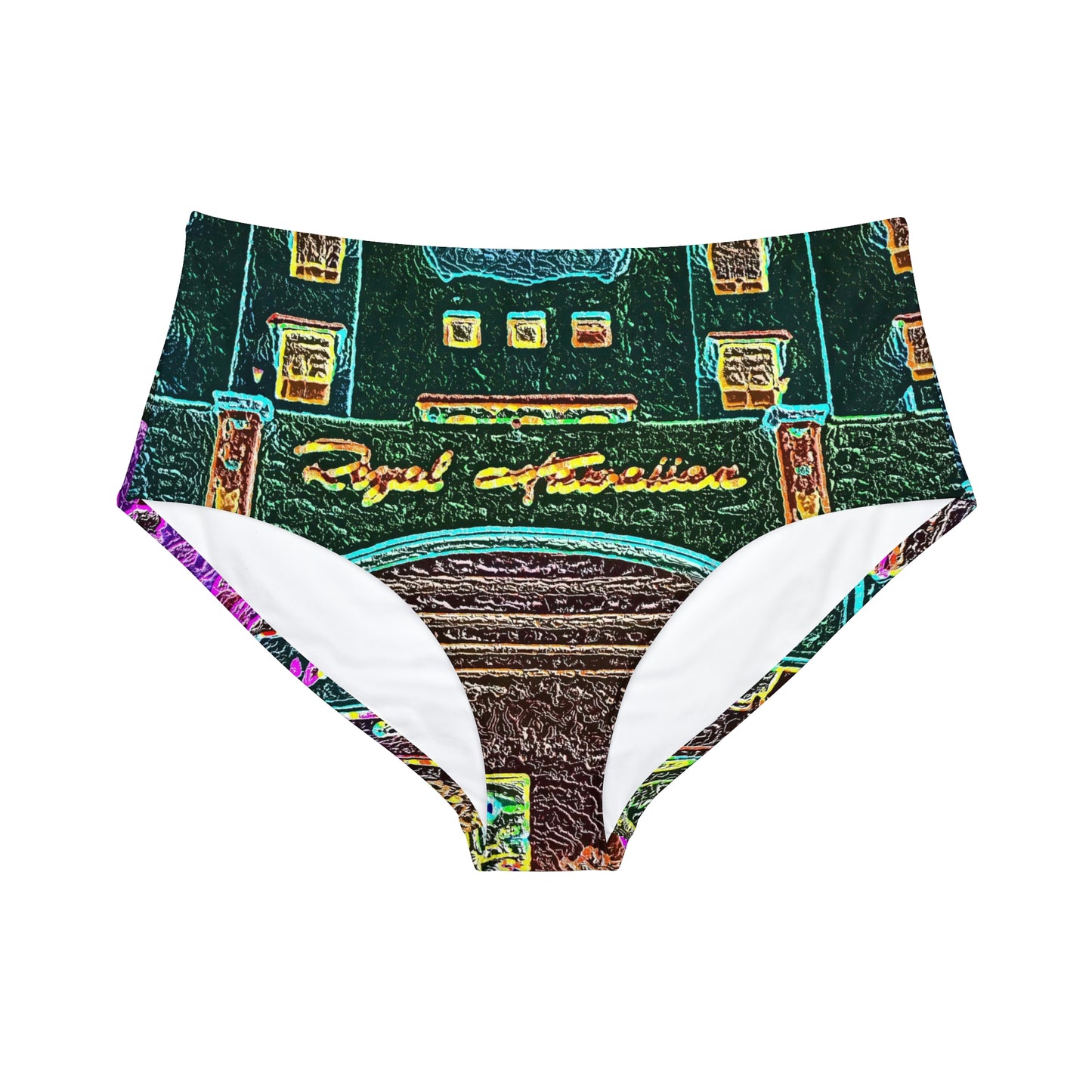 High-Waist Hipster Bikini Bottom ... "La Grande Entree" At: 'The Pink Palace' ... The Royal Hawai'ian ... Honolulu, HI ... '27Oct2014' ... Original Works ...