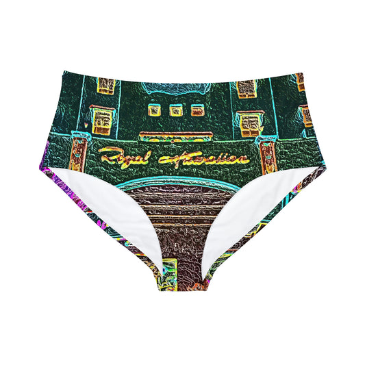 High-Waist Hipster Bikini Bottom ... "La Grande Entree" At: 'The Pink Palace' ... The Royal Hawai'ian ... Honolulu, HI ... '27Oct2014' ... Original Works ...