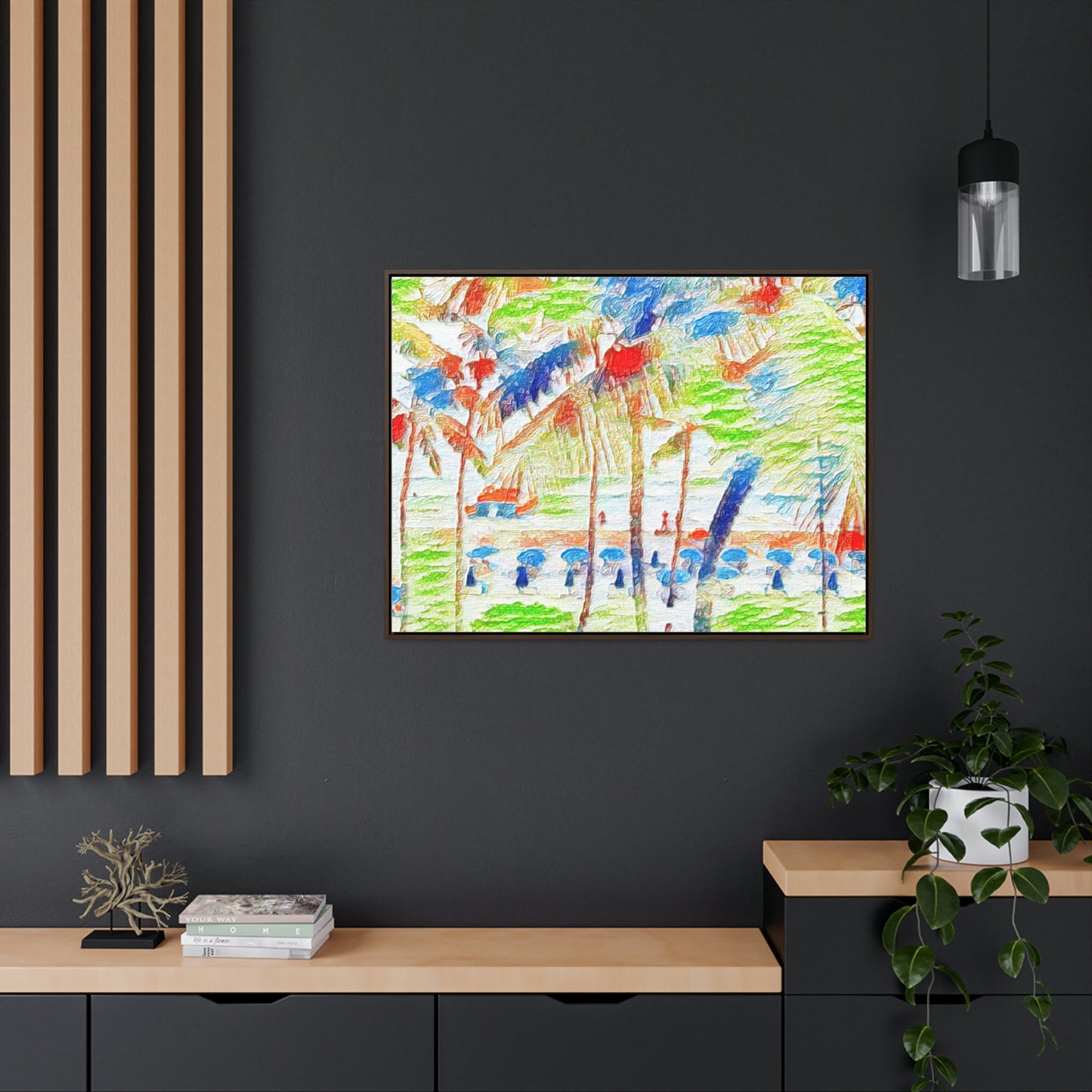 Gallery Canvas Wraps, Horizontal Frame ... "The Royal Hawai'ian: Waikiki Beach_Beach" ... Honolulu, HI ... Ocotber 2014 (Halloween) ... Original Works ...