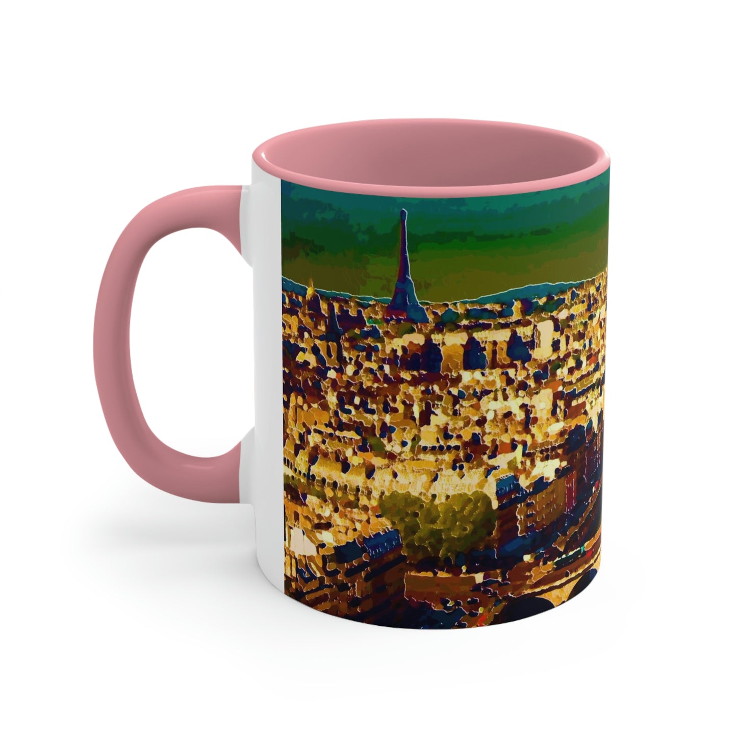 Accent Coffee Mug, 11oz ... Au Paris ... "Along The River Seine" ... Barbara Joan Bonnel-Holt: 1972 ... Original Works ...