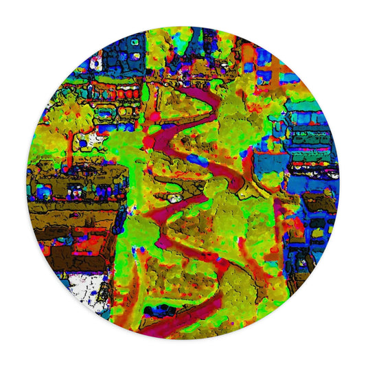 Mouse Pad  ... A Crazy Street ... 'Eight Winding Curve-Switchbacks' ... "Lombard Street, San Francisco, CA' ... Family Archives: 1970's ... Original Works ...