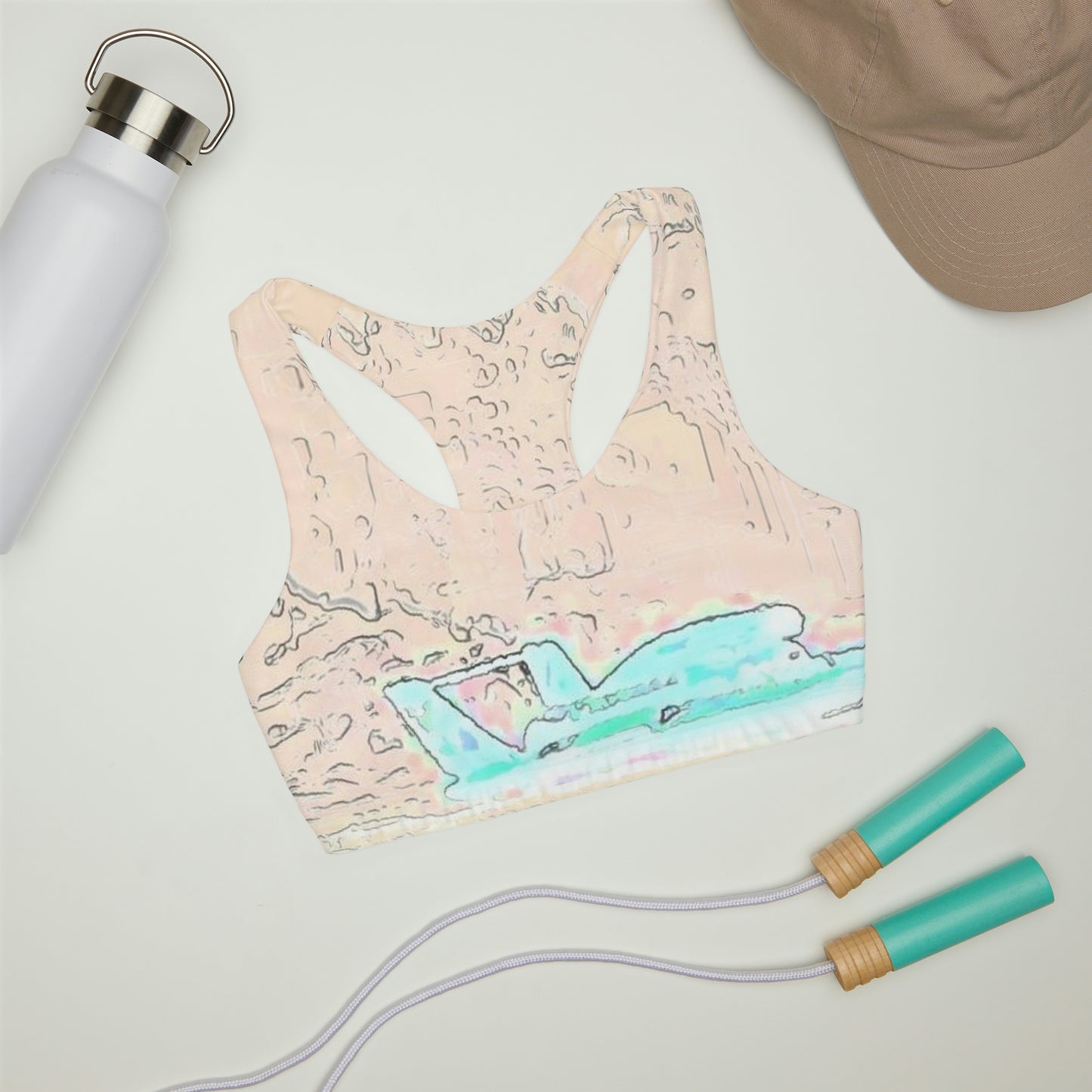 Girls' Double Lined Seamless Sports Bra ... Seattle Columbia Cup On Lake Washington ... "Dave Wilcox Heads For The Win" ... Associate Gift-Photo ... Original Works ...