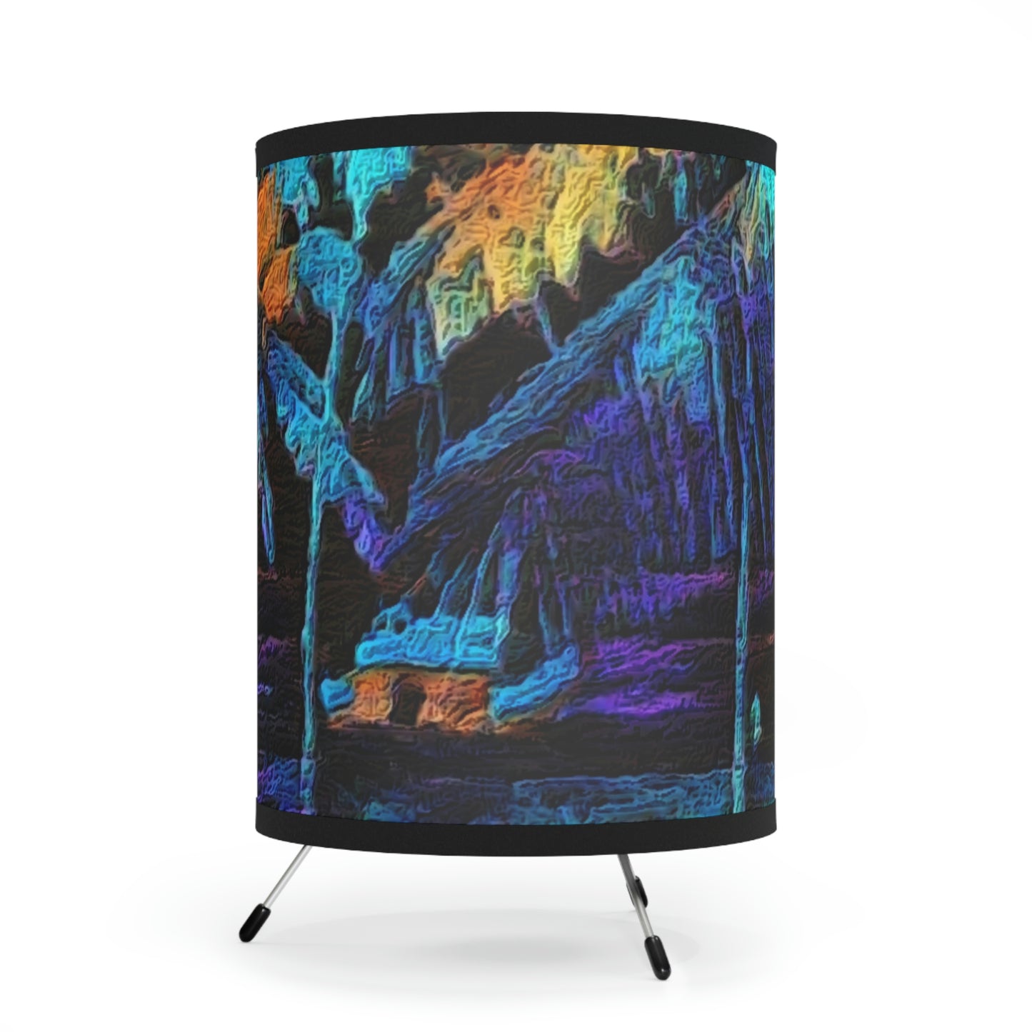 Tripod Lamp with High-Res Printed Shade, US\CA plug ... "The Royal Hawai'ian: Waikiki Beach_Beach" ... Honolulu, HI ... Ocotber 2014 (Halloween) ... Original Works ...