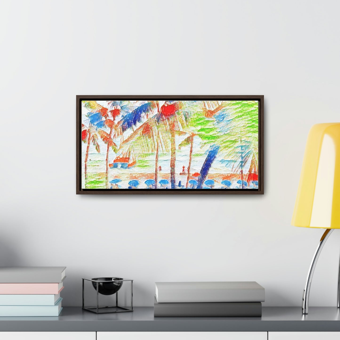 Gallery Canvas Wraps, Horizontal Frame ... "The Royal Hawai'ian: Waikiki Beach_Beach" ... Honolulu, HI ... Ocotber 2014 (Halloween) ... Original Works ...