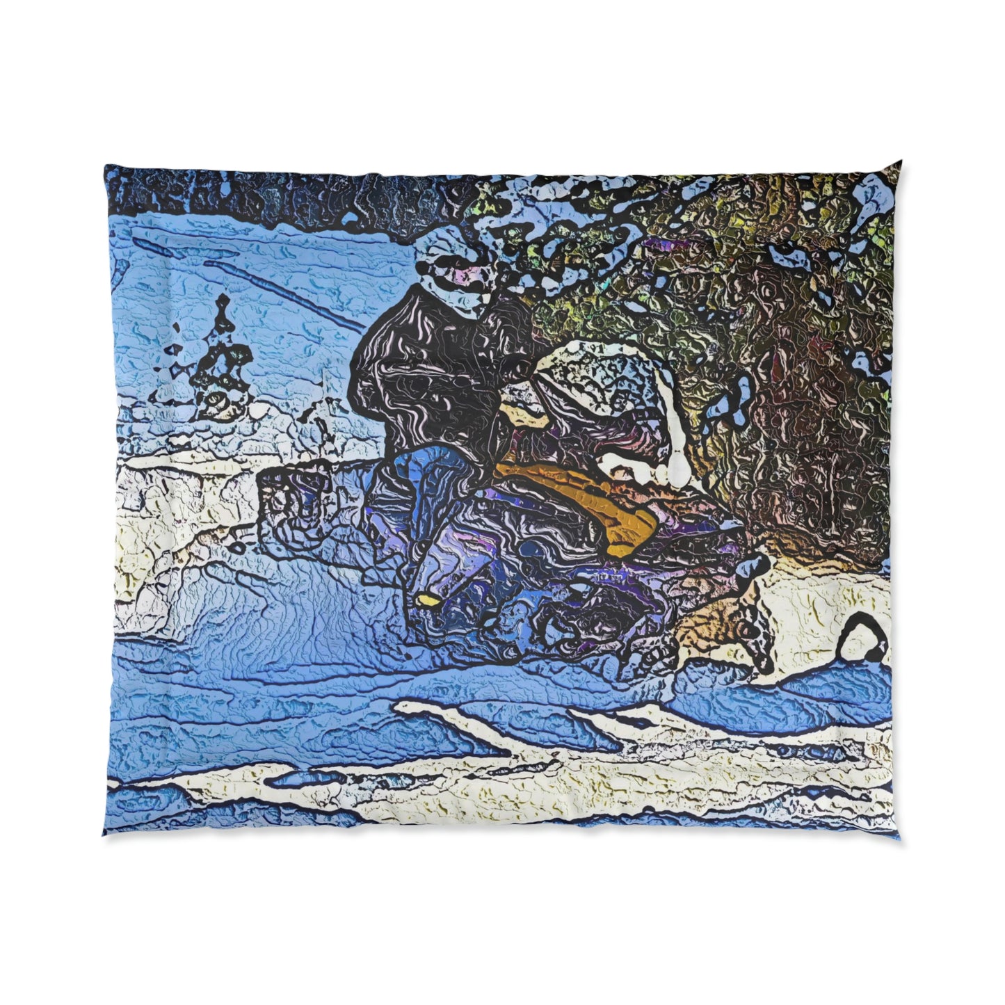 Comforter ... Blasting Through-The-Powder ... 'Central Idaho Mounains ... ' 2Dec22 ...
