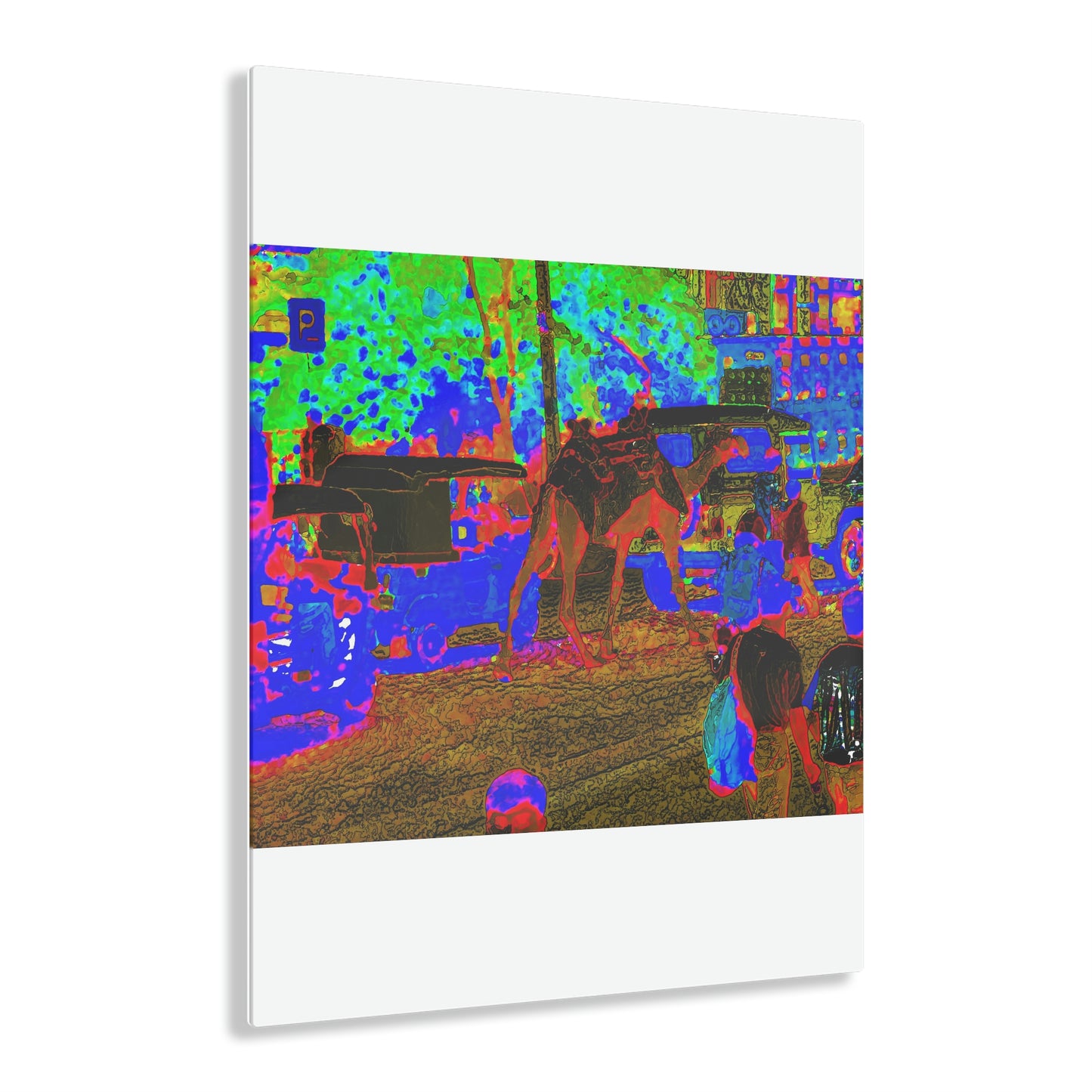 Acrylic Prints ... "Truckin'-Up-To-Buffalo ... 'Oops - Wrong Country' ... Truckin'-Up-To-New Delll -'E' ... " ... (Delhi, India) ... 5July2007. Original Works ...