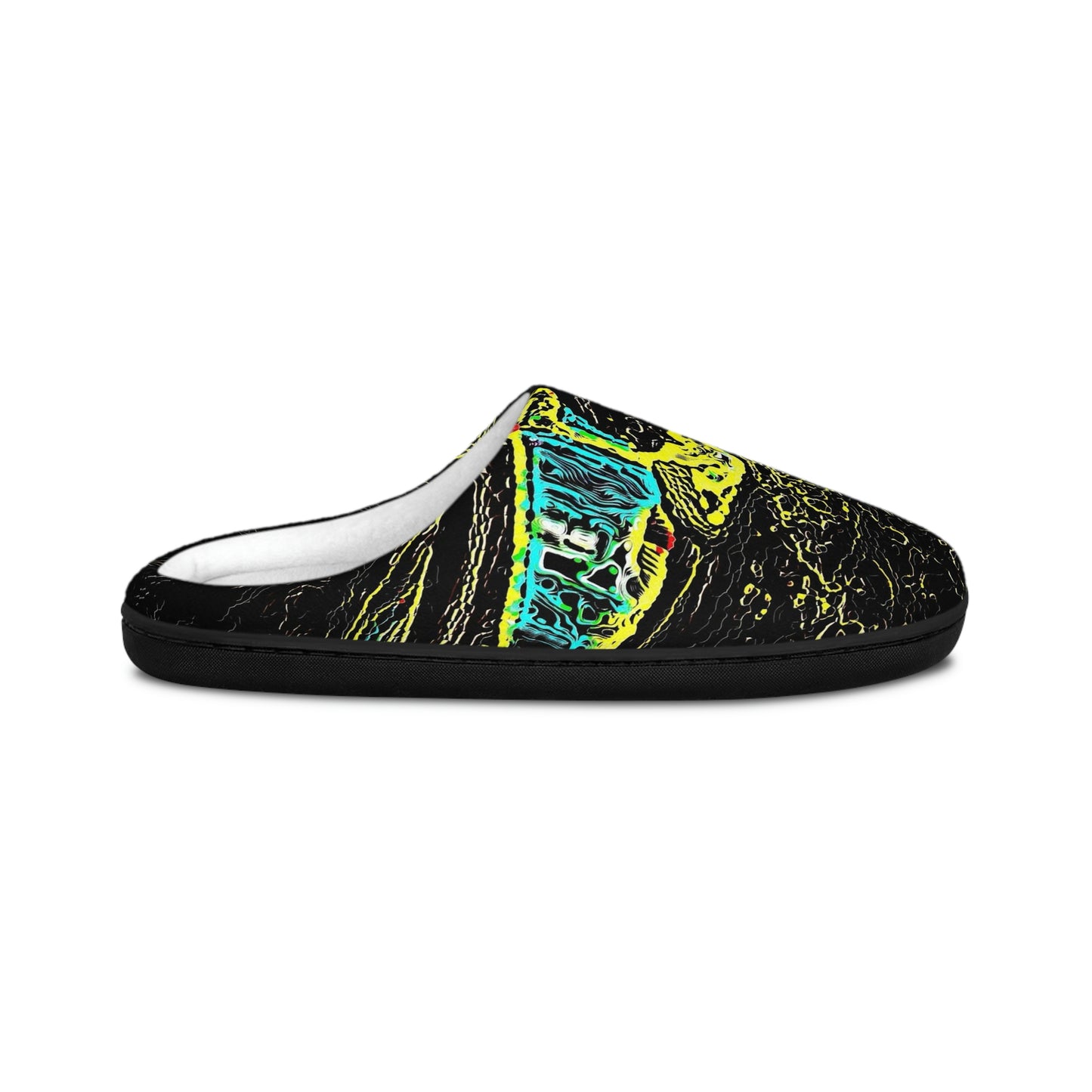 Men's Indoor Slippers ... "Snow Vehicle In Snow Storm At-Rest" ... Circa 12Mar23 ... Central Idaho ... 18-Hours Rendering Time: Original Works ...