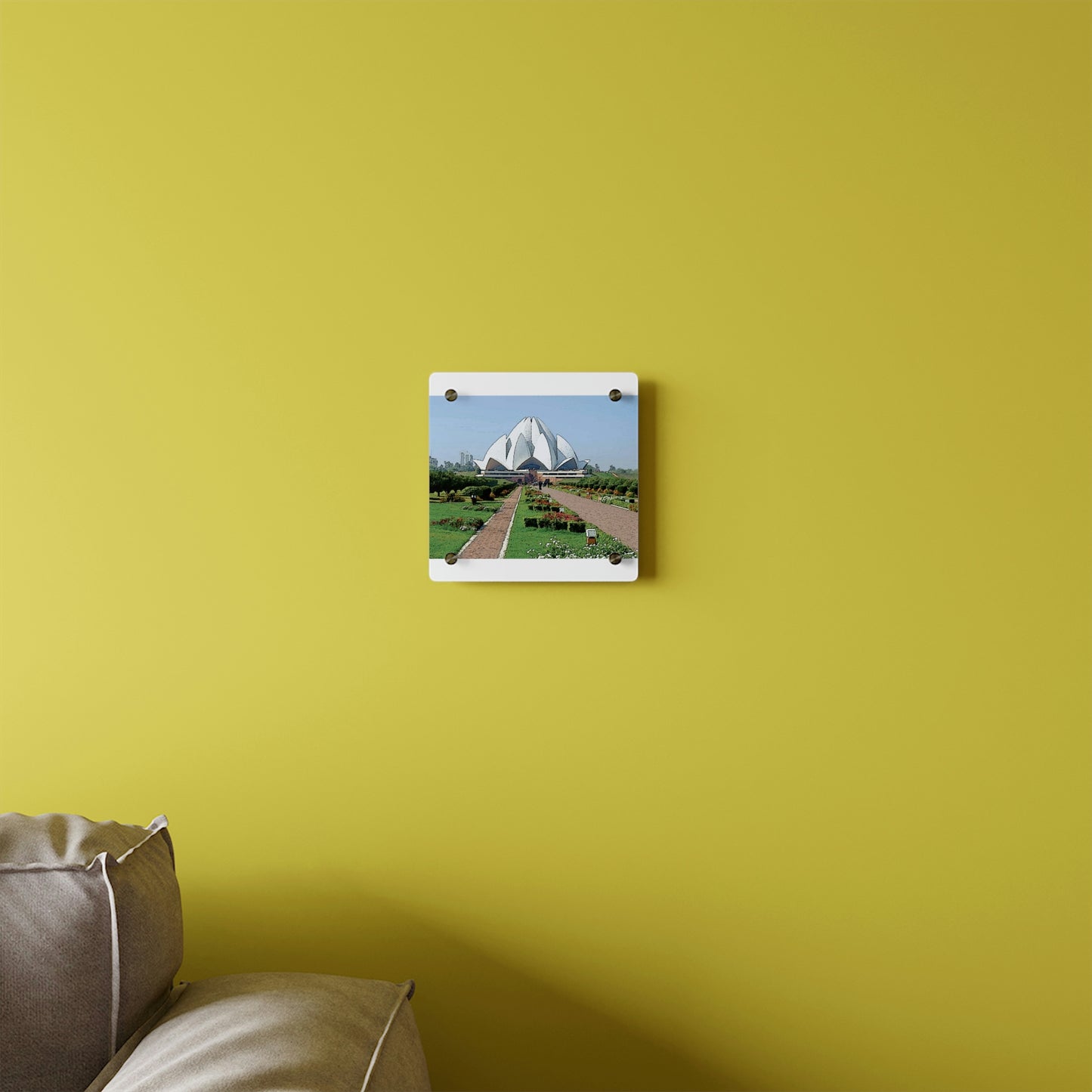 Acrylic Wall Art Panels ... 'Bahai'i House-Of-Worship' ... "Lotus Temple: Delhi, India, 2008" ... Original Works ...