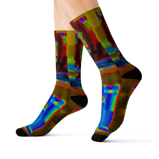 Sublimation Socks ...  In-A-Hurry & Stressed? ... Remember: Keep "Clam" ... Clam_Happy ...  'Ivars: Seattle Waterfront' ... Personal Archives ... Original Works ...
