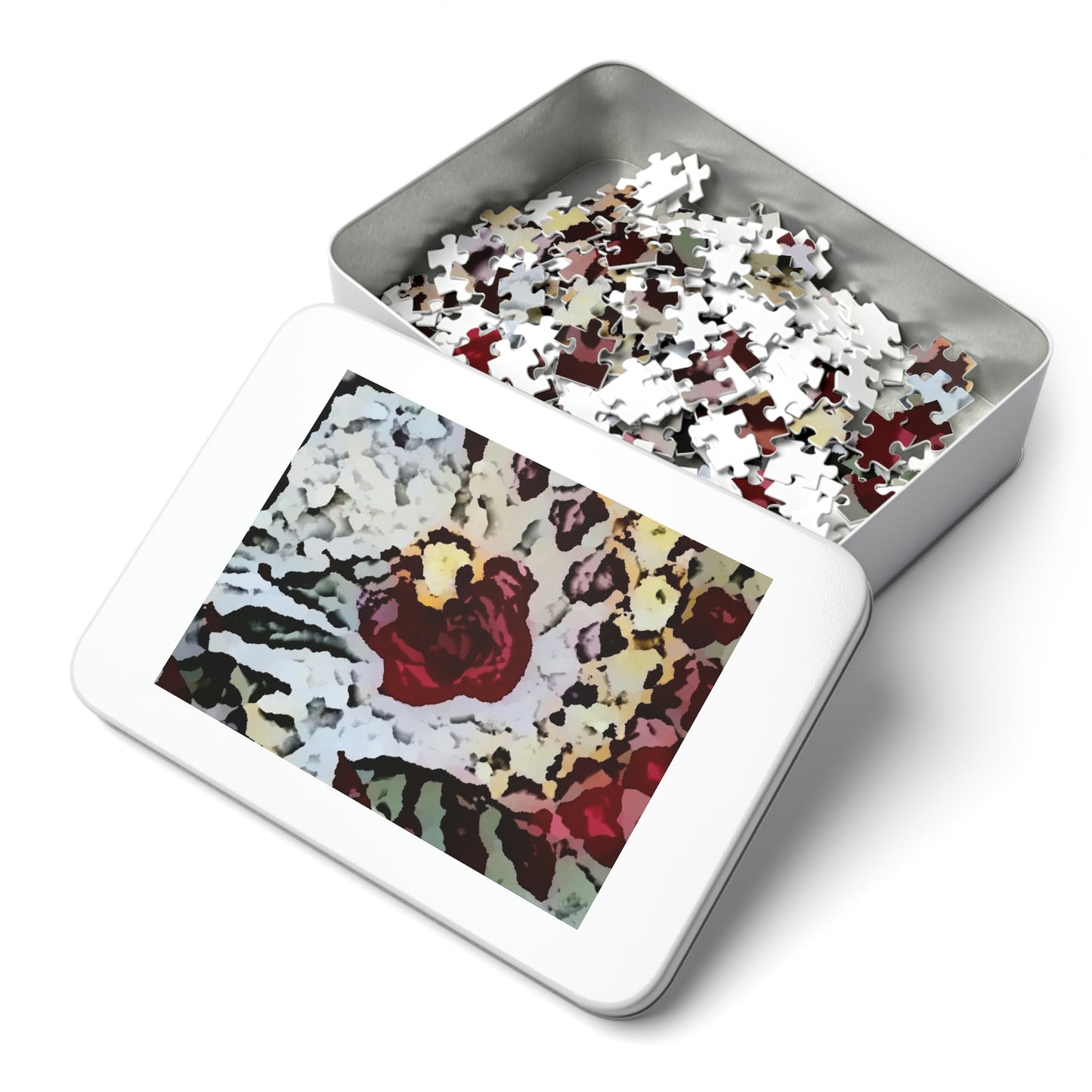 Jigsaw Puzzle (30, 110, 252, 500,1000-Piece) ... "A Friendly Flower" ... Pointsettia 'Pointing' ... Original Works ... (Supplied Photograph) ...