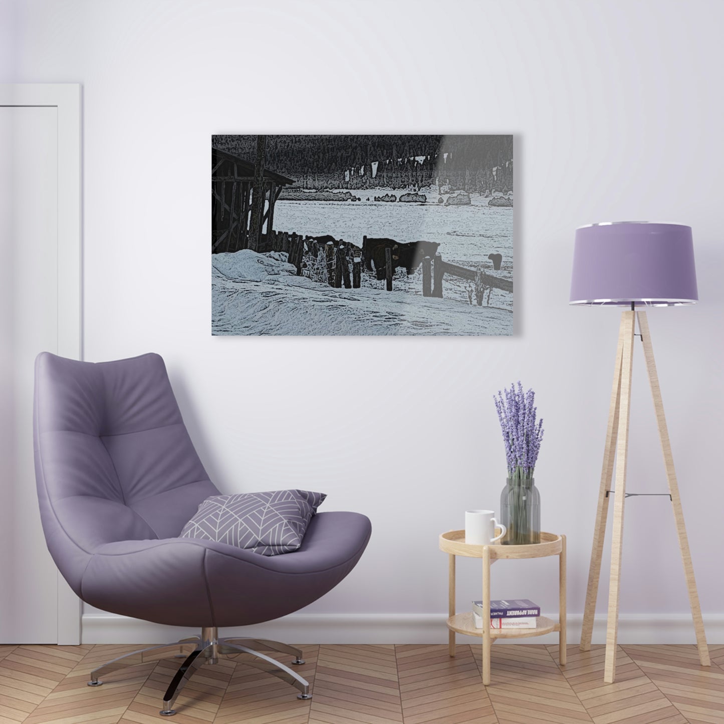 Acrylic Prints ... A Quiet Morning ... "Along The Red River & Nature Preserve Plateau" ... Jan23 ... Original Works ...