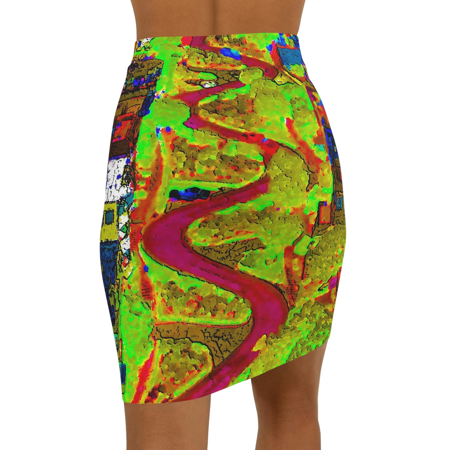 Women's Mini Skirt ... A Crazy Street ... 'Eight Winding Curve-Switchbacks' ... "Lombard Street, San Francisco, CA' ... Family Archives: 1970's ... Original Works ...