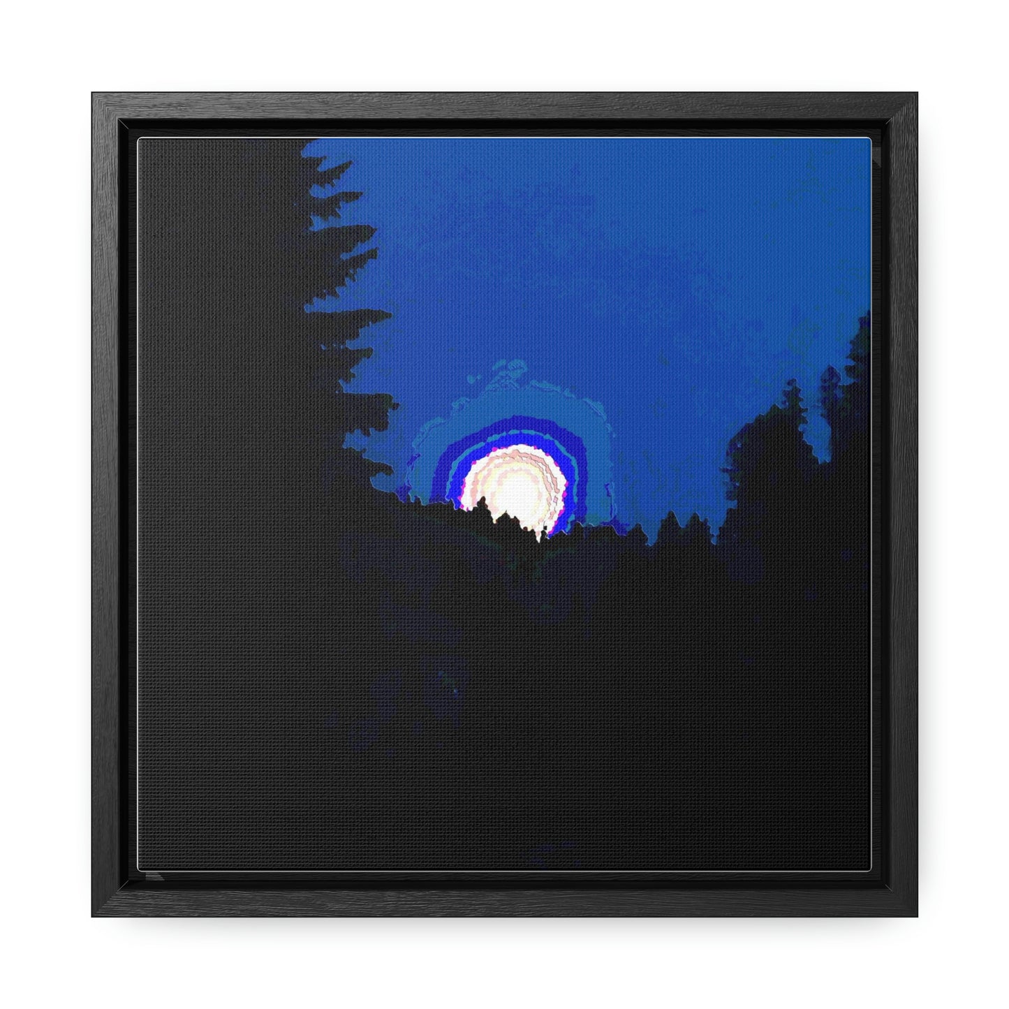 Gallery Canvas Wraps, Square Frame ... "The Road Home" ...' Over The River & Through The Woods To? ...' ... Moonscape Near Elk City, Idaho ... Original Works ... 5Jan23 ...