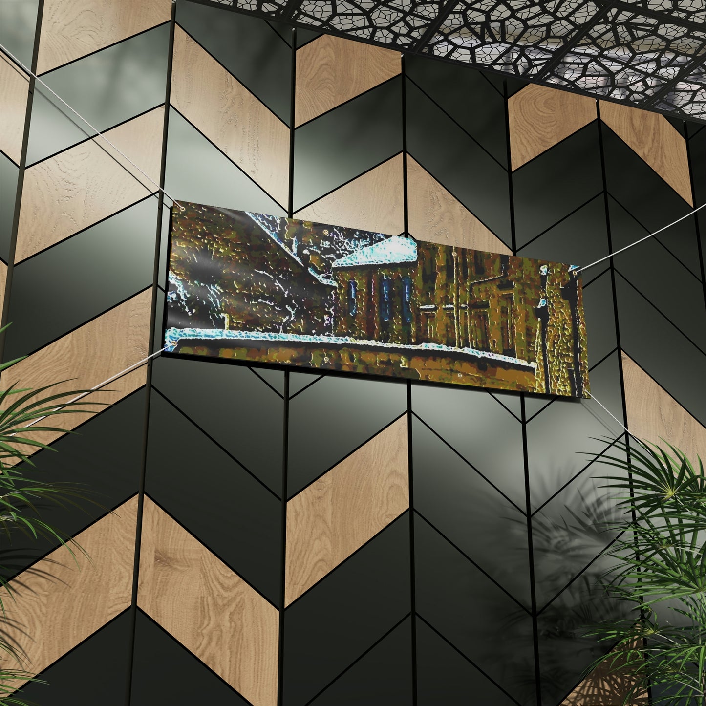 Matte Banner ... Walikng The Streets & Alleys ... 'Strolling The Canals ... '  ... Original Works  ...