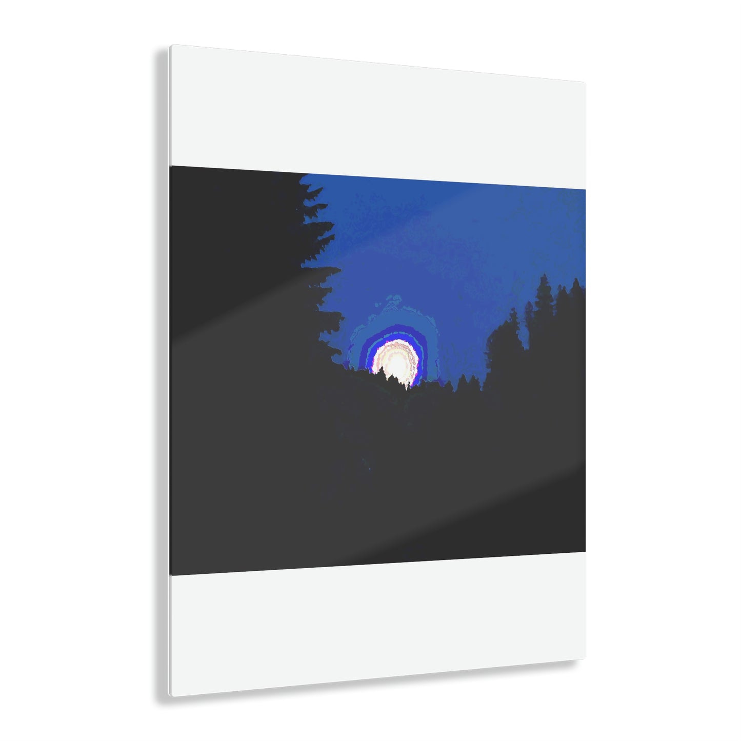 Acrylic Prints ... "The Road Home" ...' Over The River & Through The Woods To? ...' ... Moonscape Near Elk City, Idaho ... Original Works ... 5Jan23 ...