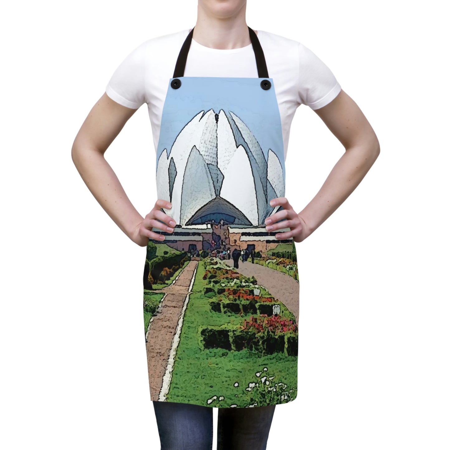Apron ... 'Bahai'i House-Of-Worship' ... "Lotus Temple: Delhi, India, 2008" ... Original Works ...