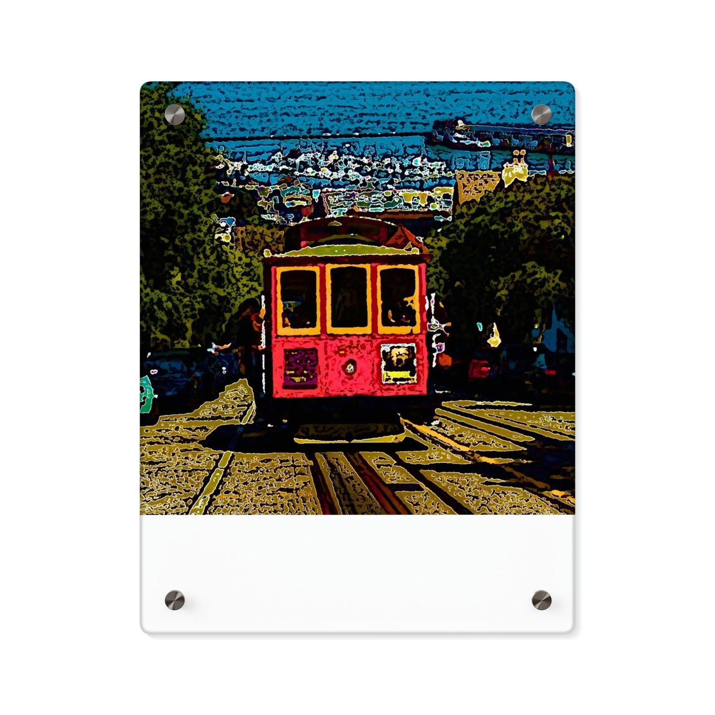 Acrylic Wall Art Panels ... San Francisco ... 'A Rice-A-Roni-A-San Francisco Treat' ... "A Cable Car Classic" ... Family Archives: 1973 ... Original Works ...