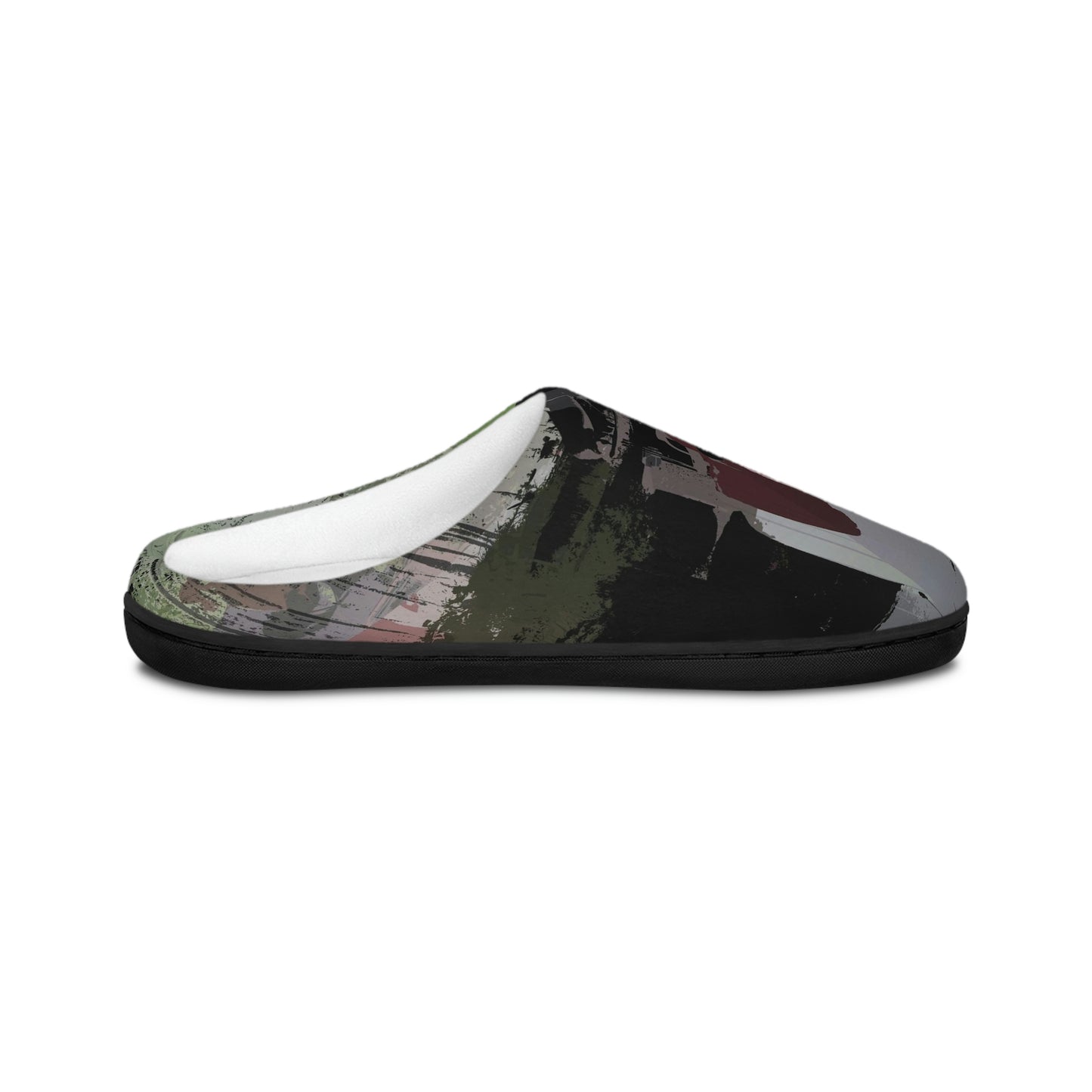Men's Indoor Slippers ... 3-Wheeln' N' Groovin The Mountain Roads ... Central Idaho ... Original Works ...