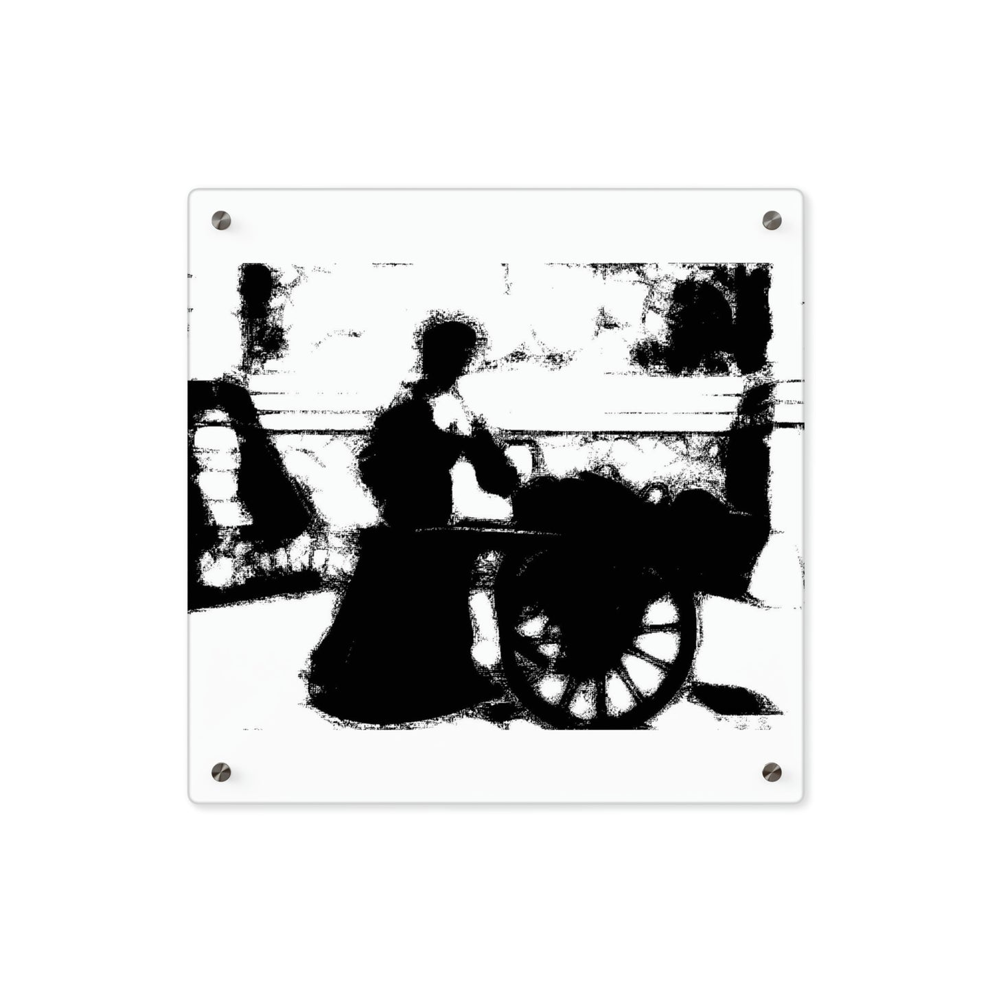 Acrylic Wall Art Panels ... Dublin's "Molly Malone Along Grafton Street" ... Cryin' Cockels & Muscles Alive-Alive-Oh ... Circa 2003 ... Original Works ...
