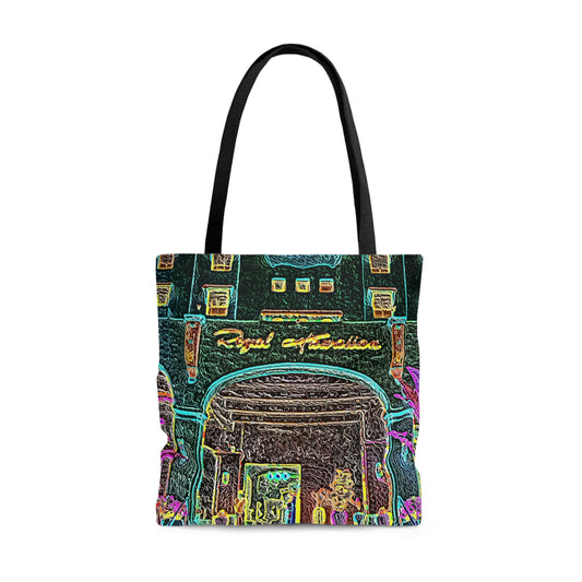 AOP Tote Bag ... "La Grande Entree" At: 'The Pink Palace' ... The Royal Hawai'ian ... Honolulu, HI ... '27Oct2014' ... Original Works ...