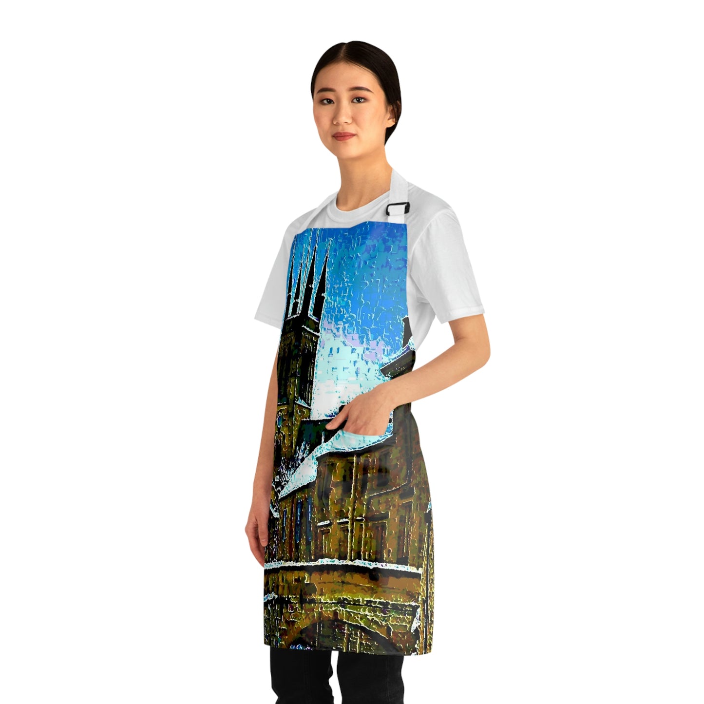 Apron (AOP) ... Walikng The Streets & Alleys ... 'Strolling The Canals ... '  ... Original Works  ...