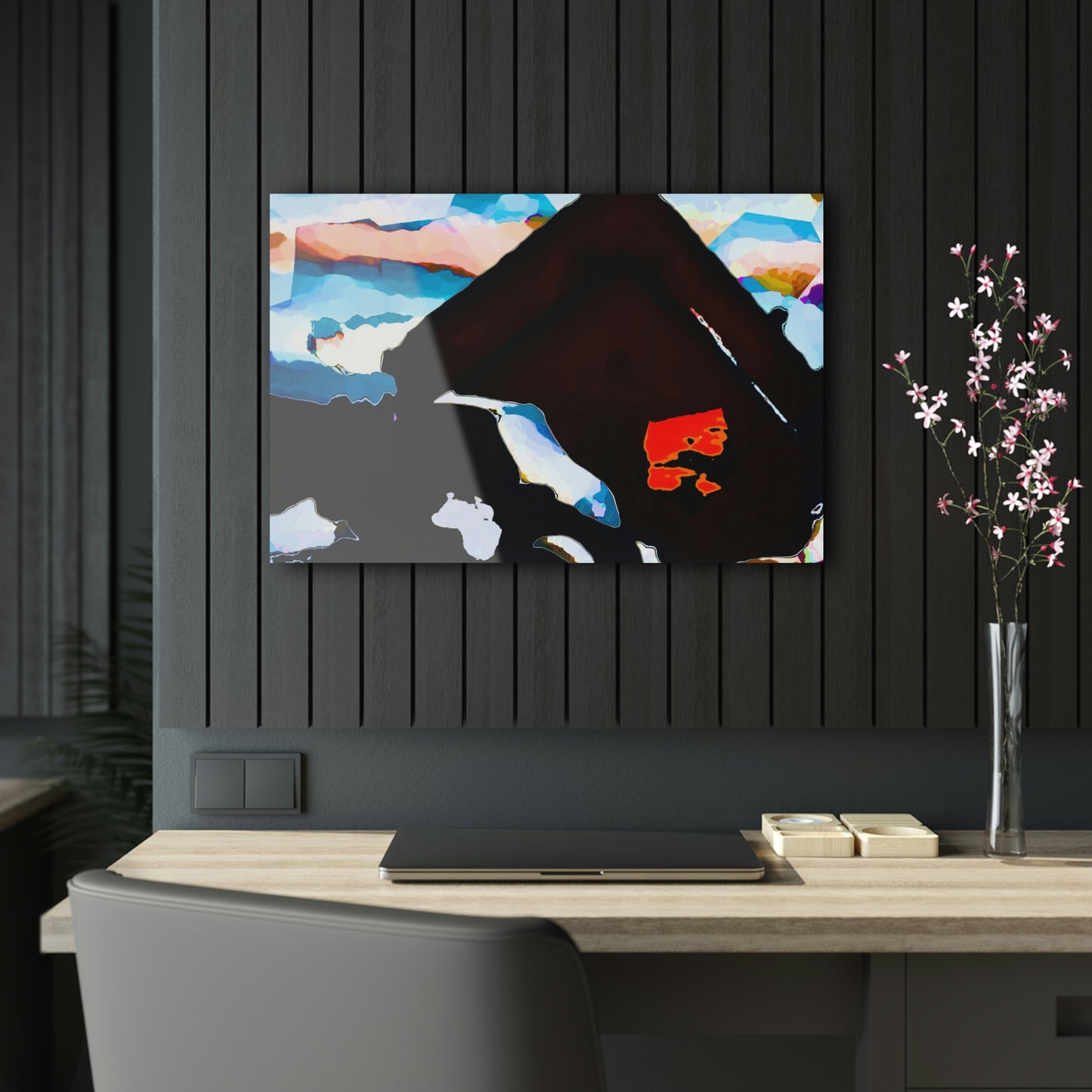 Acrylic Prints ... After An Intense Snow Storm ... 'Digging Out' ... A Vehicle & Cabin "In The Mountains" ... March 2023 ... Original Works ...