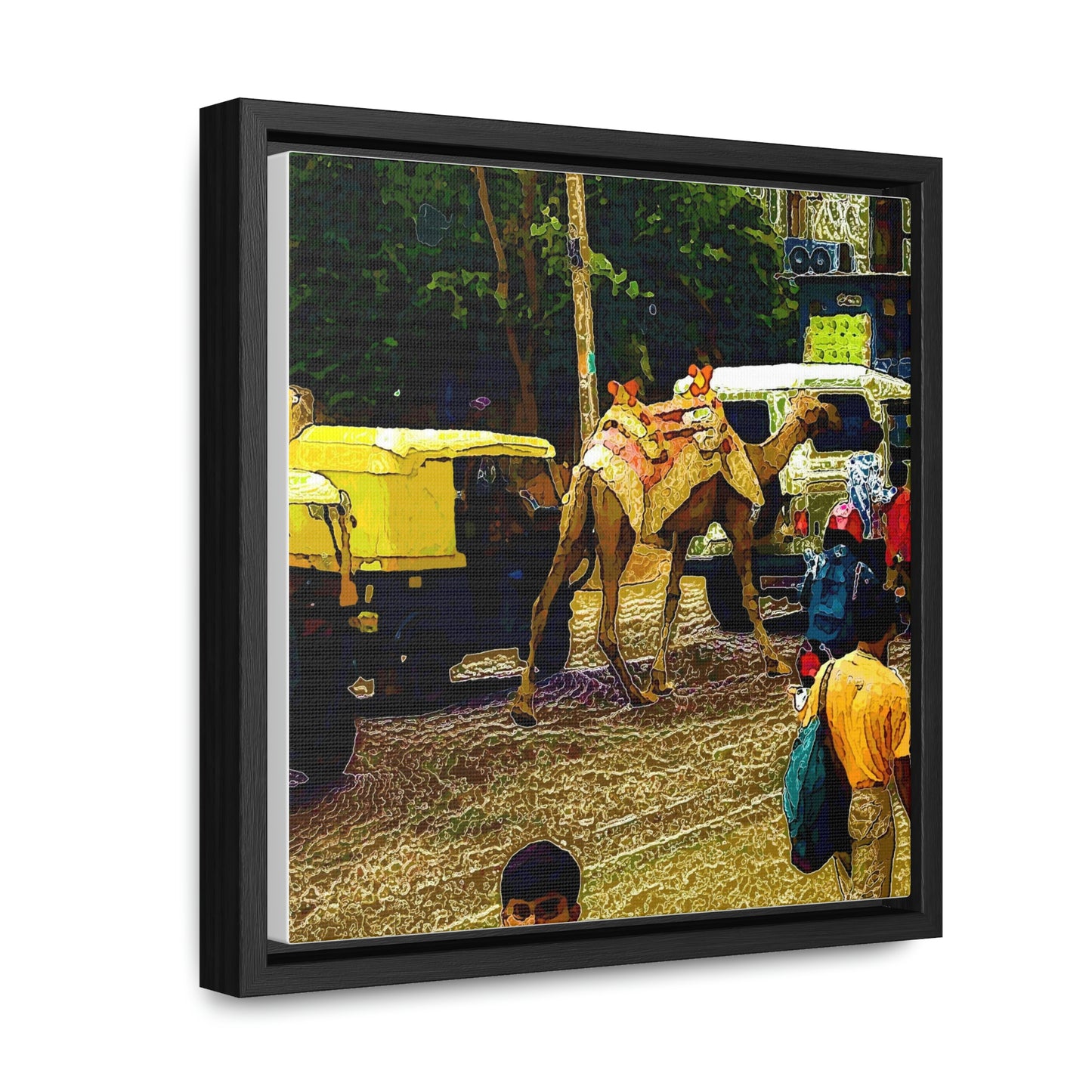 Gallery Canvas Wraps, Square Frame ... "Truckin'-Up-To-Buffalo ... 'Oops - Wrong Country' ... Truckin'-Up-To-New Delll -'E' ... " ... (Delhi, India) ... 5July2007. Original Works ...